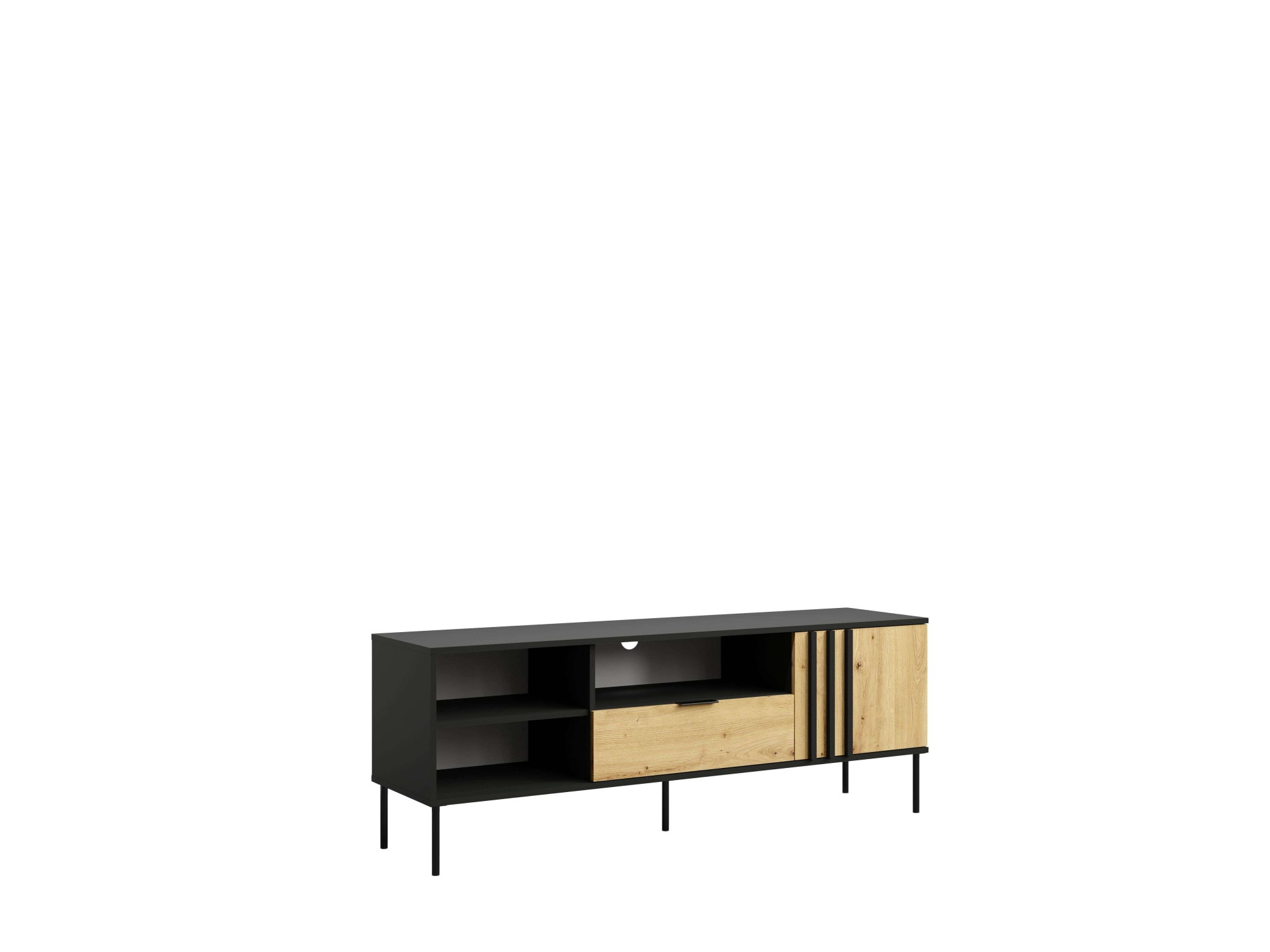   Lowboard »AELLOR TV-Schrank mit viel Stauraum, modernes Design« TV-Kommode mit Schublade, einem geschlossenen und 2 offenen Fächern