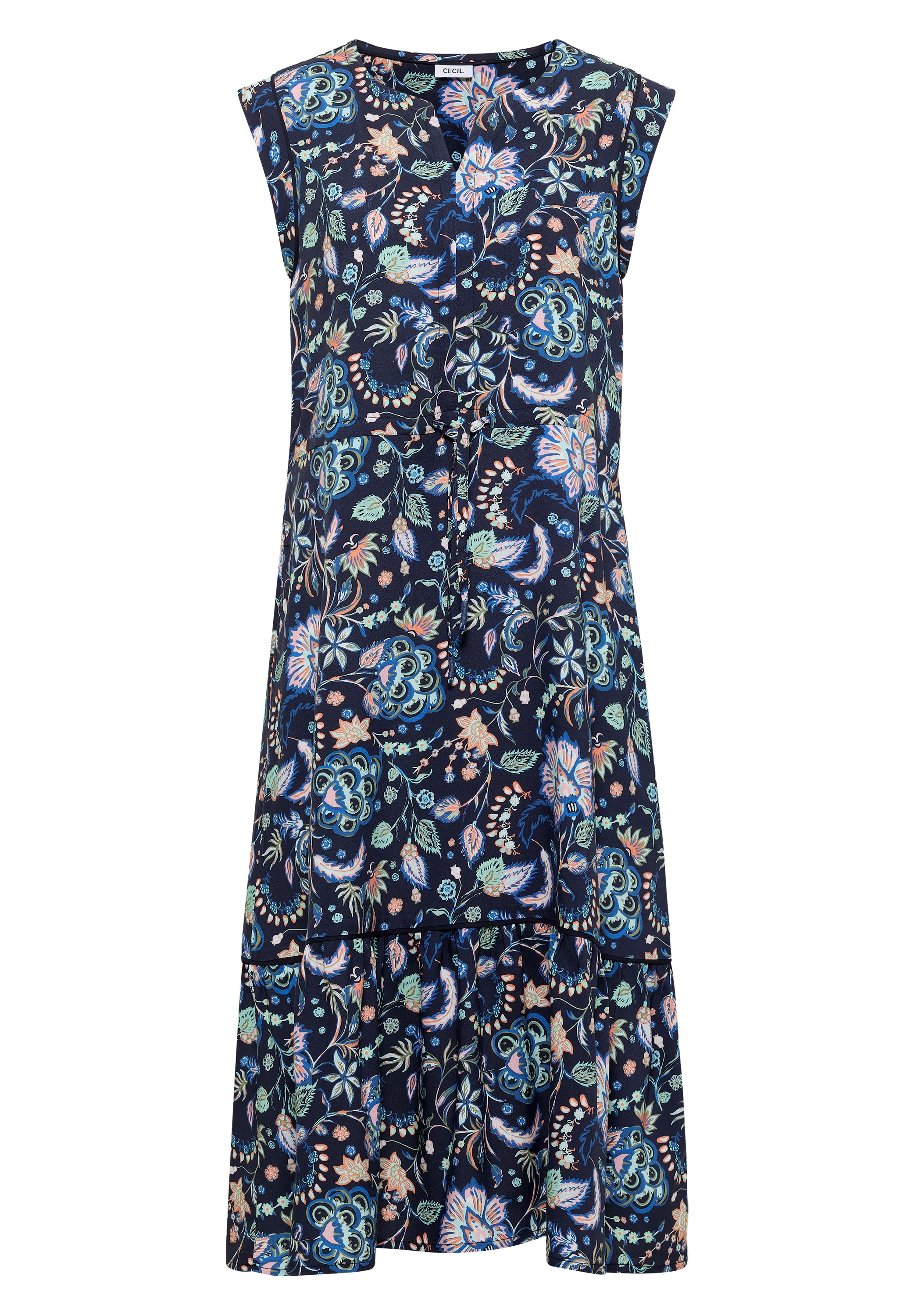 Cecil Midikleid Ohne Taschen mit allover Print