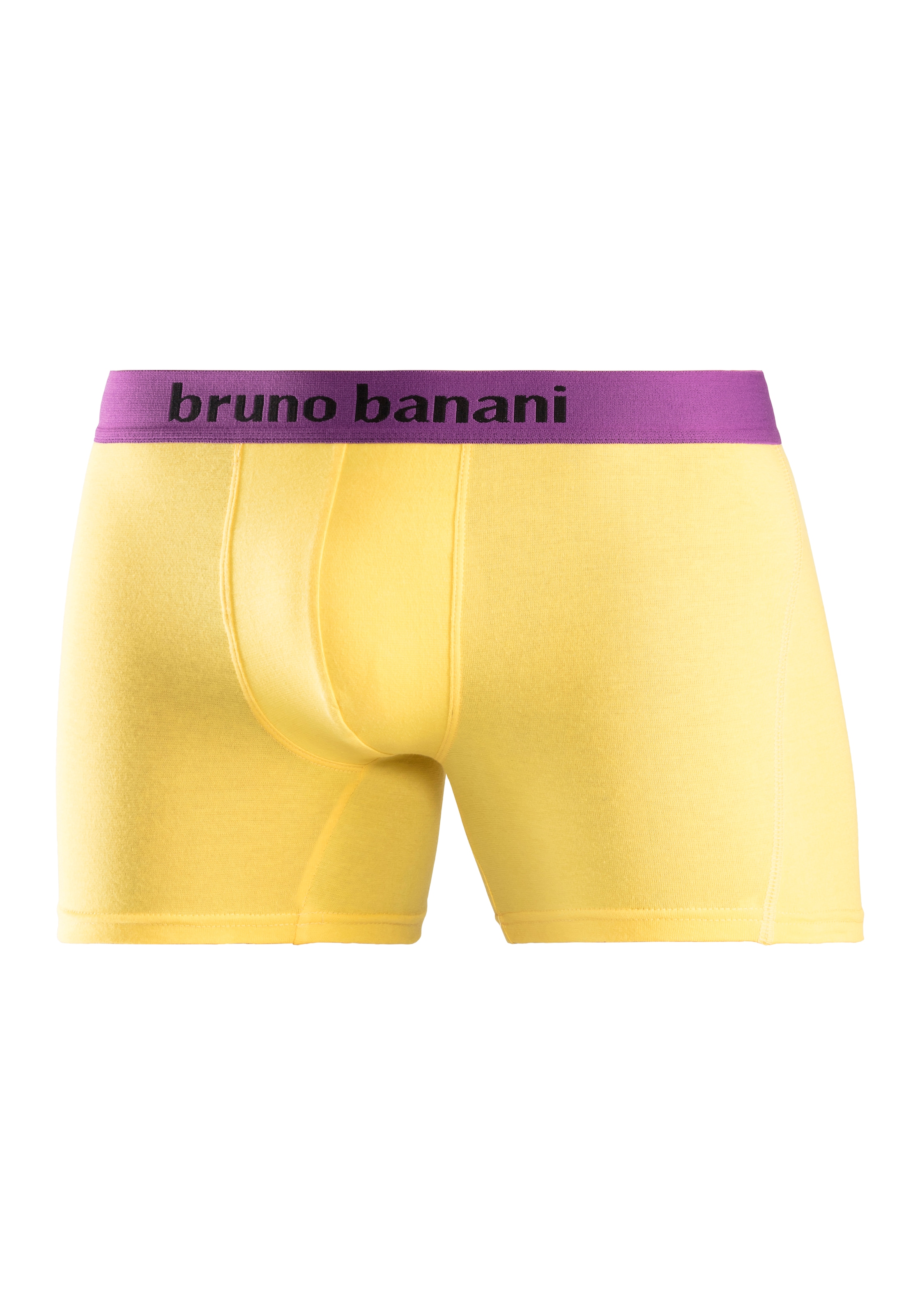 Bruno Banani Boxer »Unterhose für Herren«, (Packung, 4 St.), mit längerem Bein und auffälligen Logobund