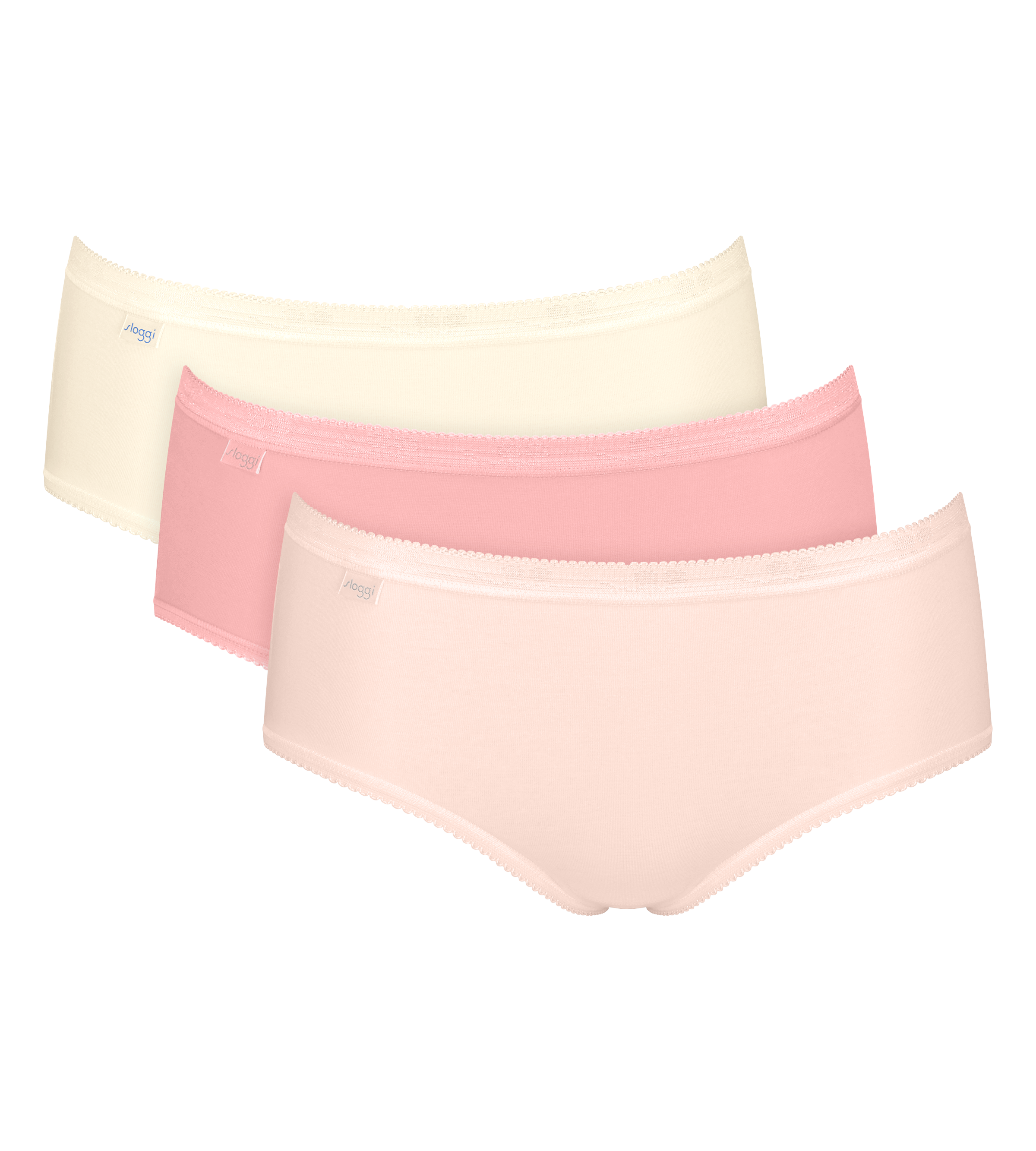 sloggi Minislip "Basic+" 3er Pack, Baumwollmix, klassischer Stil, mittelhoh günstig online kaufen