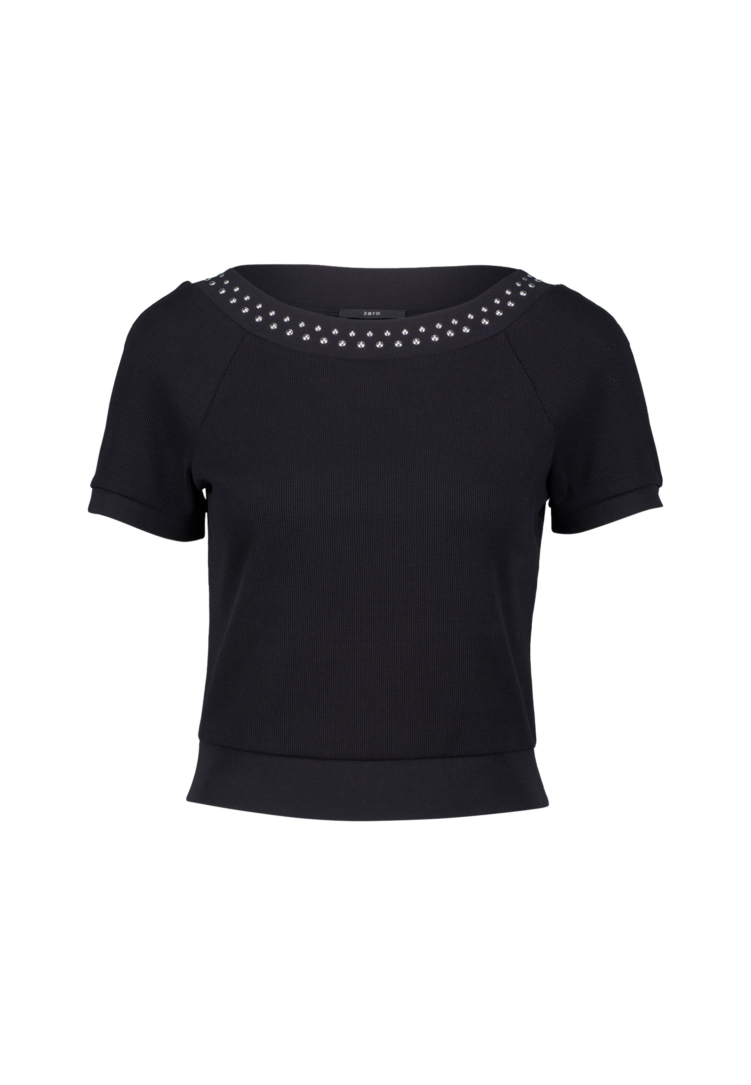 Zero Kurzarmshirt »zero Damen Shirt mit Nieten«, (1 tlg.), weiteres Detail