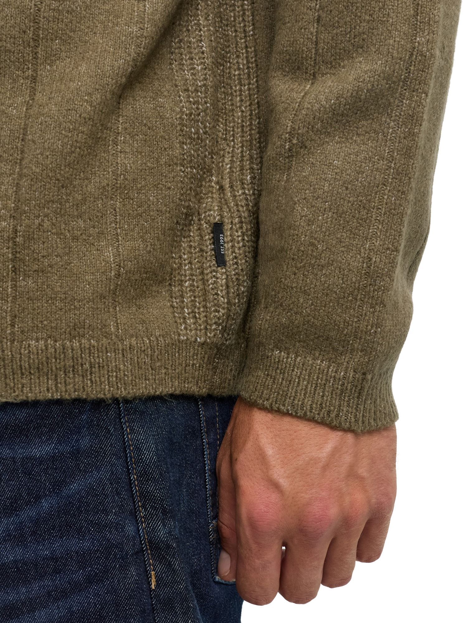 Indicode Rollkragenpullover »INCrowport« Materialmix, regular fit