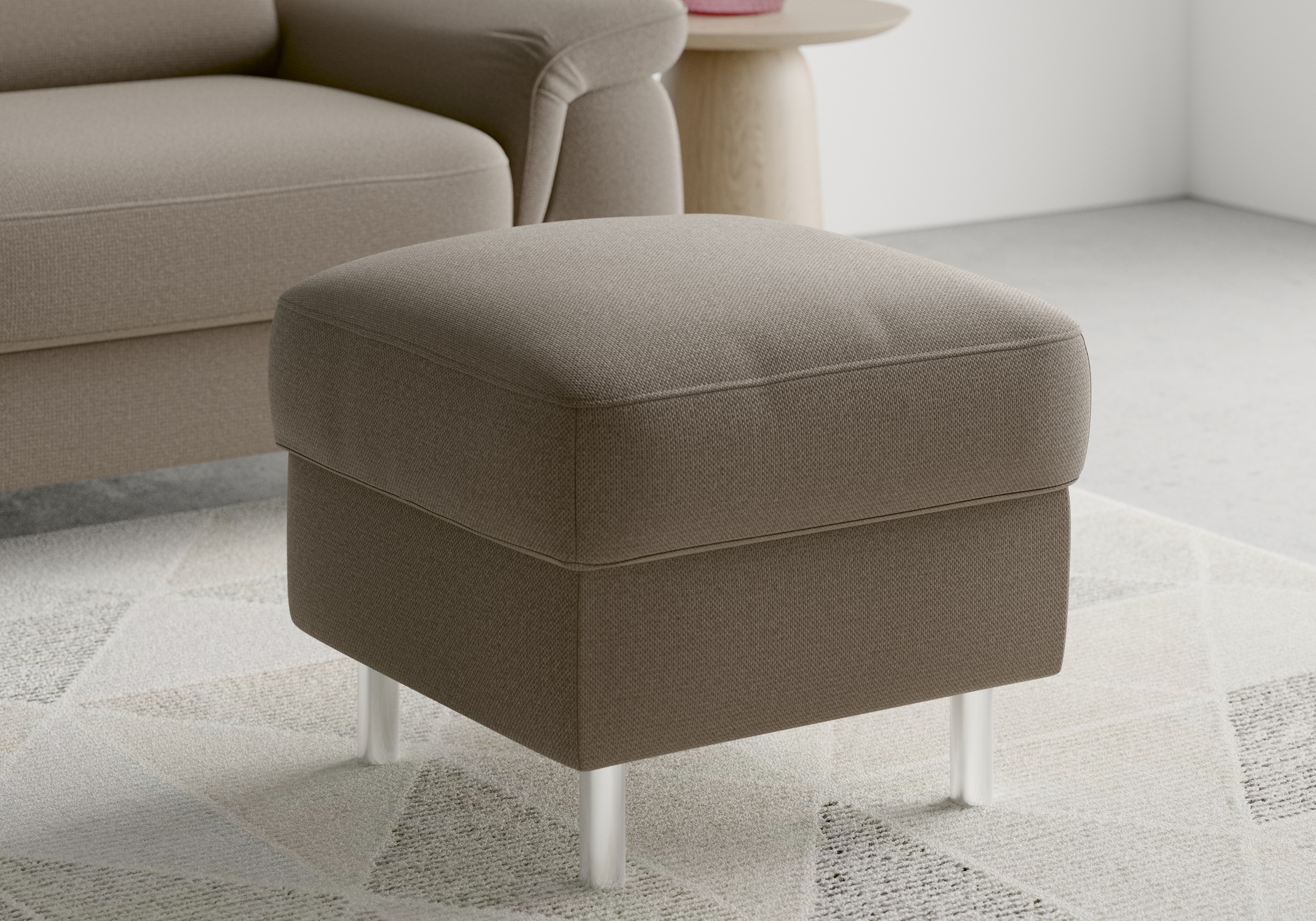 Thumbnail - sit&more Stauraumhocker "Sinatra" Sitzfläche ist abnehmbar, chromfarbene Metallfüße