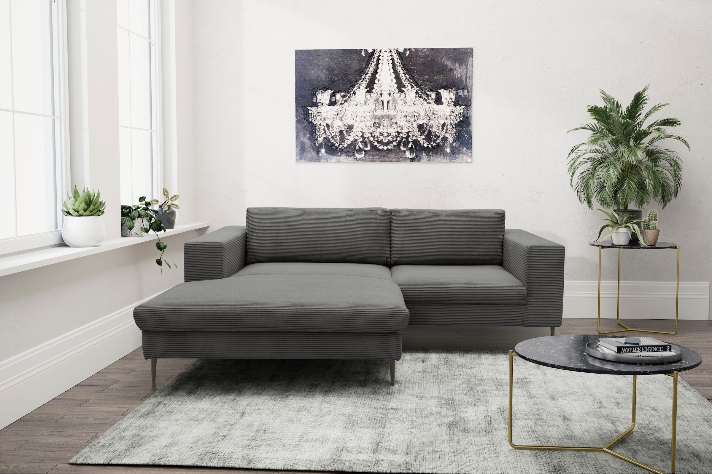 DOMO collection Ecksofa "Modica L-Form", moderne Optik mit großzügiger Reca günstig online kaufen