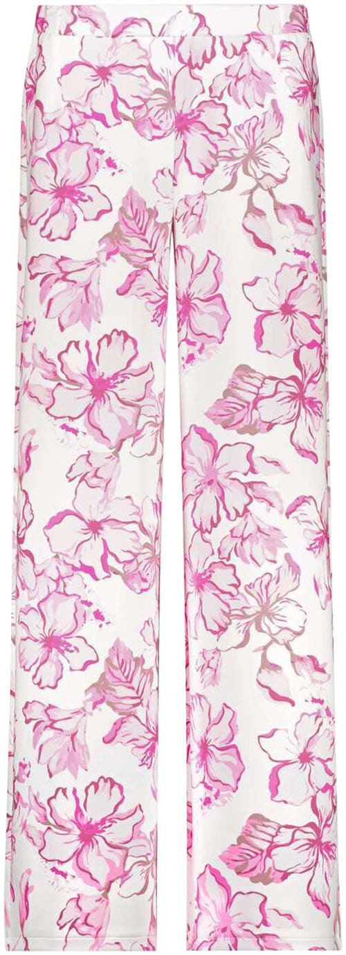 Monari Stoffhose, mit Blumendruck