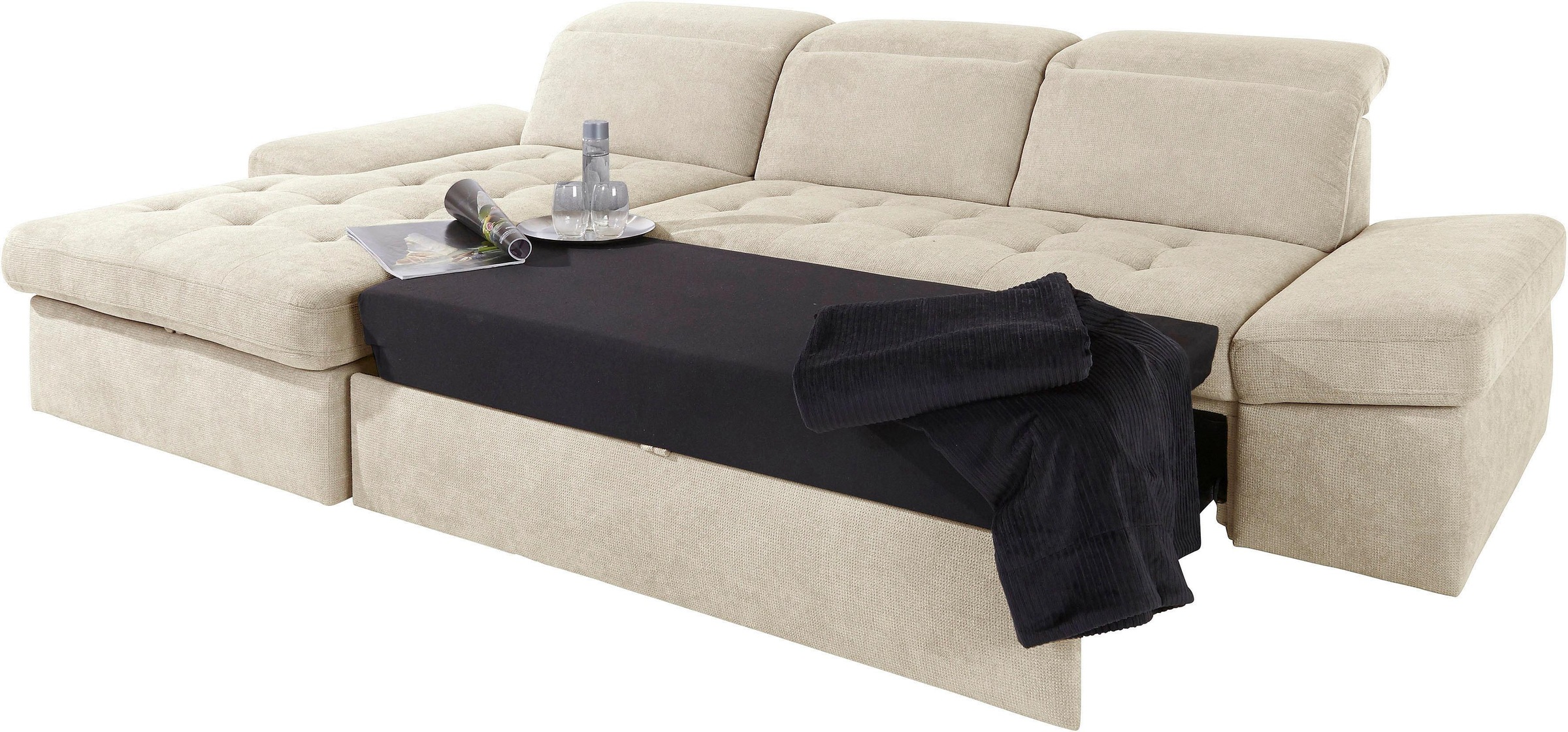 Thumbnail - sit&more Ecksofa "Stardust L-Form" wahlweise mit Bettfunktion und Bettkasten