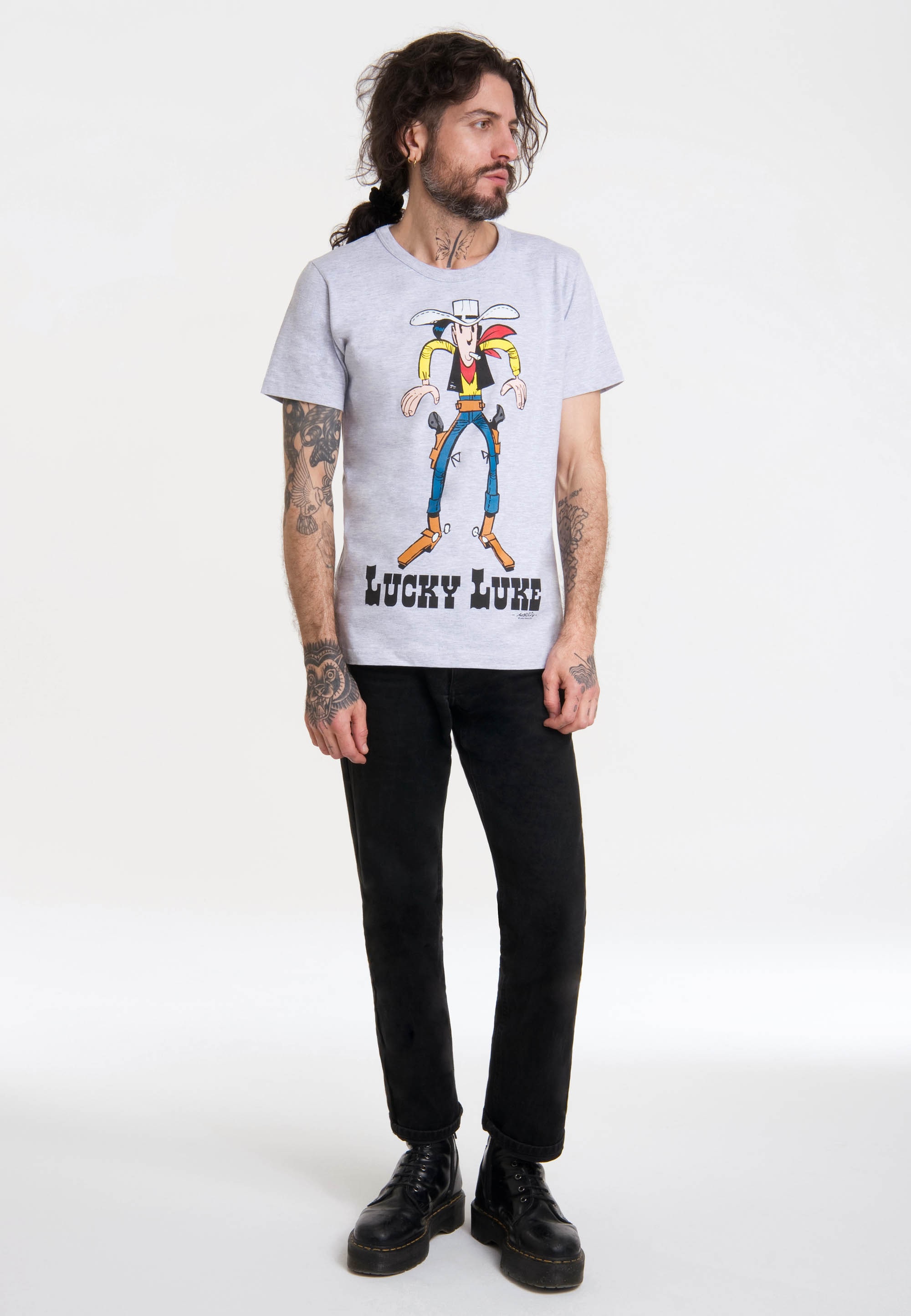 LOGOSHIRT T-Shirt »Lucky Luke«, mit lizenziertem Print ▷ für | BAUR