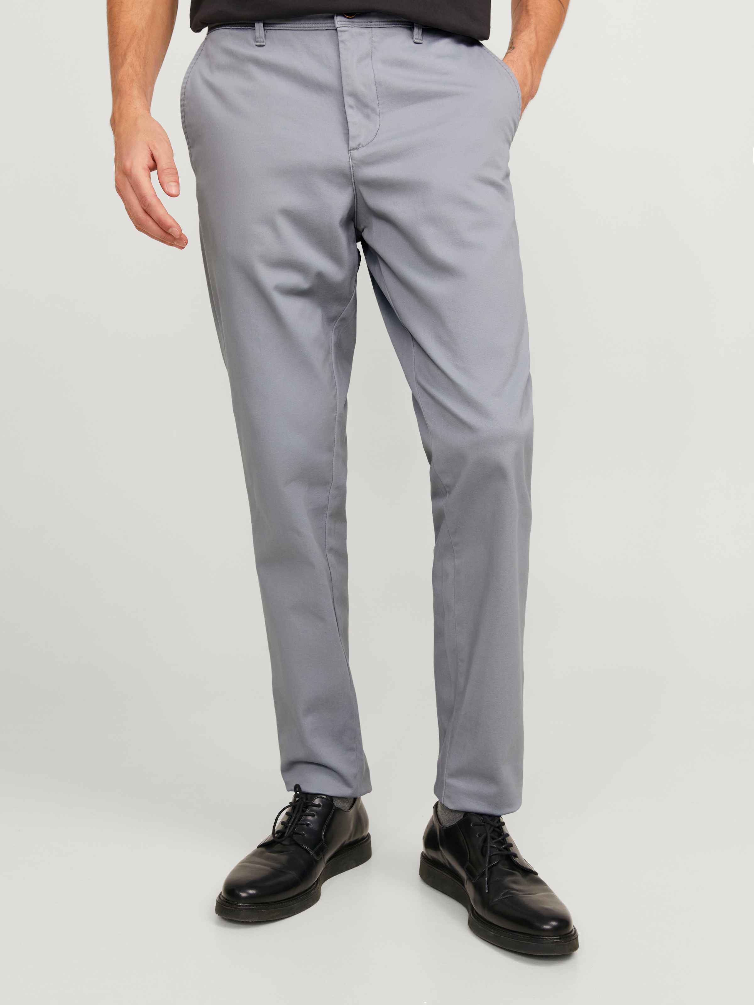 Jack & Jones "JJIMARCO mit Badge und hohem Tragekomfort" unifarben, modisch, slim fit, Baumwollmischung