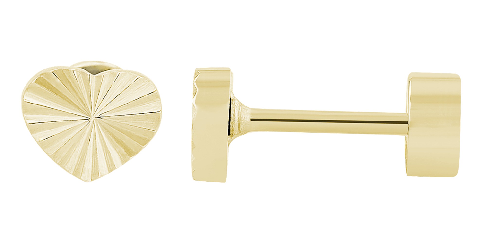 Adelia´s Paar Ohrhänger "Ohrringe – Ohrstecker Herz aus Edelstahl" Perfekt als Geschenk für besondere Menschen