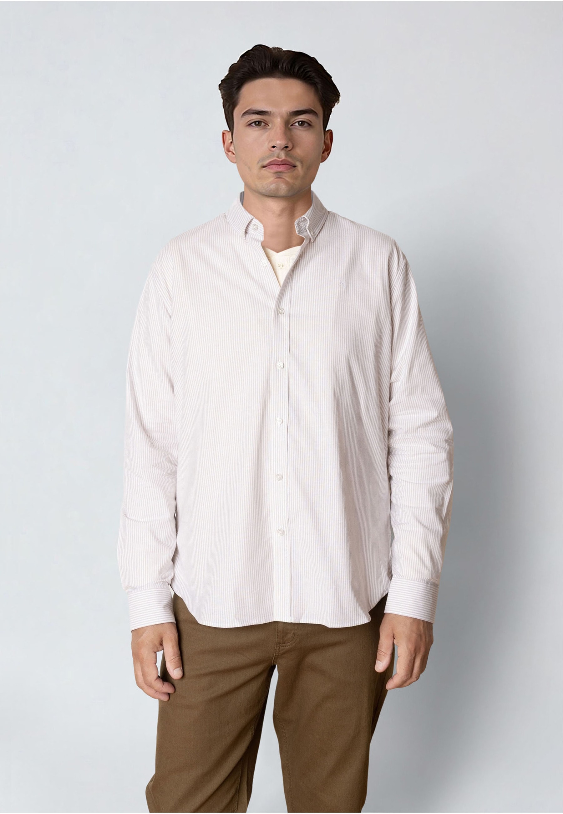 Clean Cut Copenhagen Langarmhemd »Clean Cut Copenhagen Oxford Stretch Stripe L/S« 1