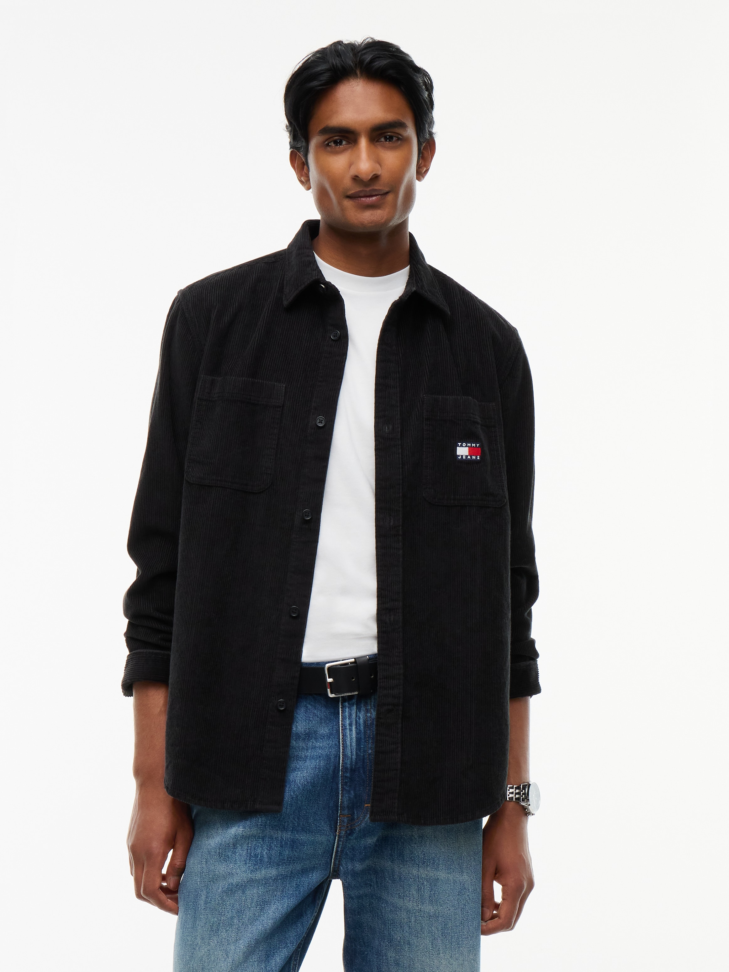 Tommy Jeans Langarmhemd »RELAXED CORDUROY SHIRT« Relaxed fit mit Brusttaschen