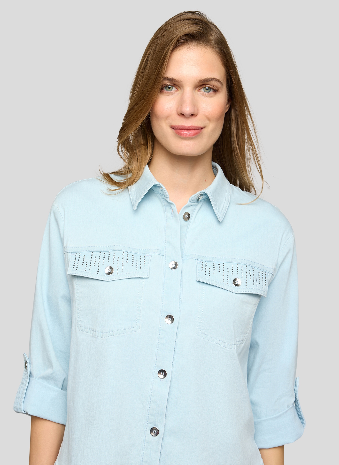 Rabe Hemdbluse mit Brust Taschen