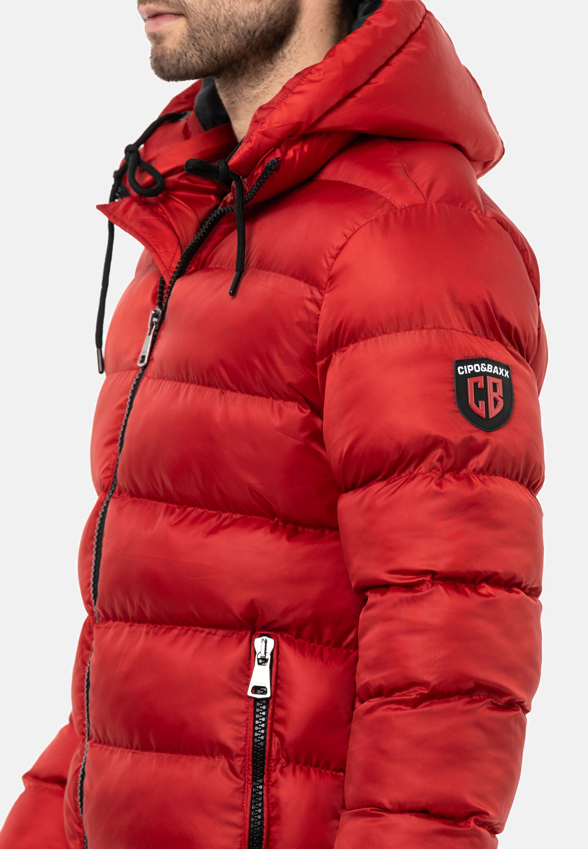Cipo & Baxx Winterjacke »Jacke«, mit Kapuze, im Steppdesign