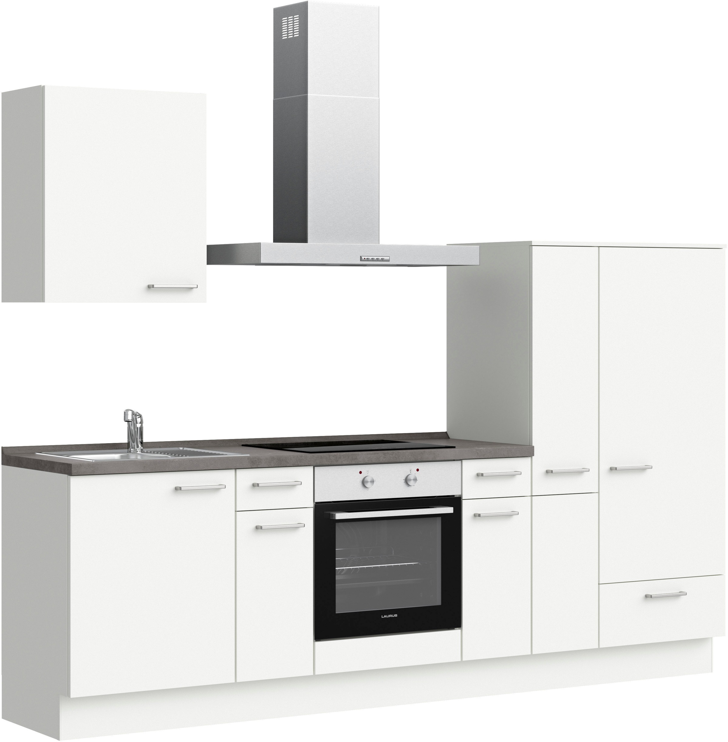 nobilia® Küchenzeile »"Touch I"«, vormontiert, Ausrichtung wählbar, Breite 270 cm, wahlw. mit E-Geräten