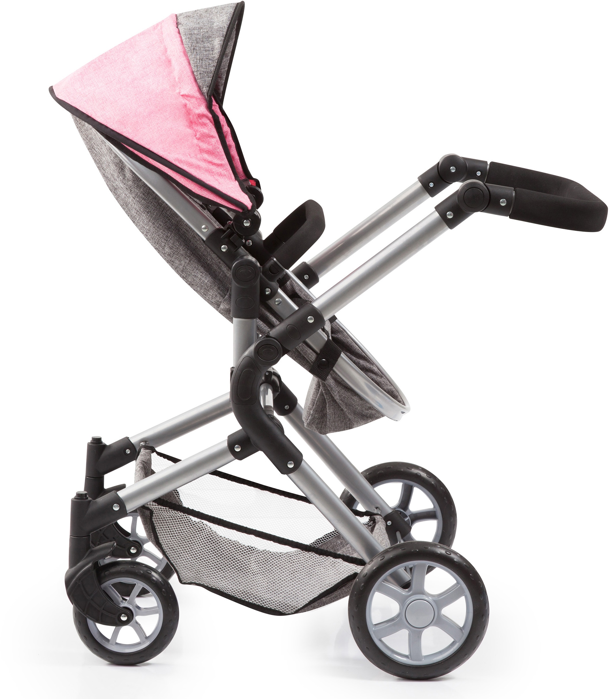 Bayer Kombi-Puppenwagen »City Neo, Grau/Rosa«