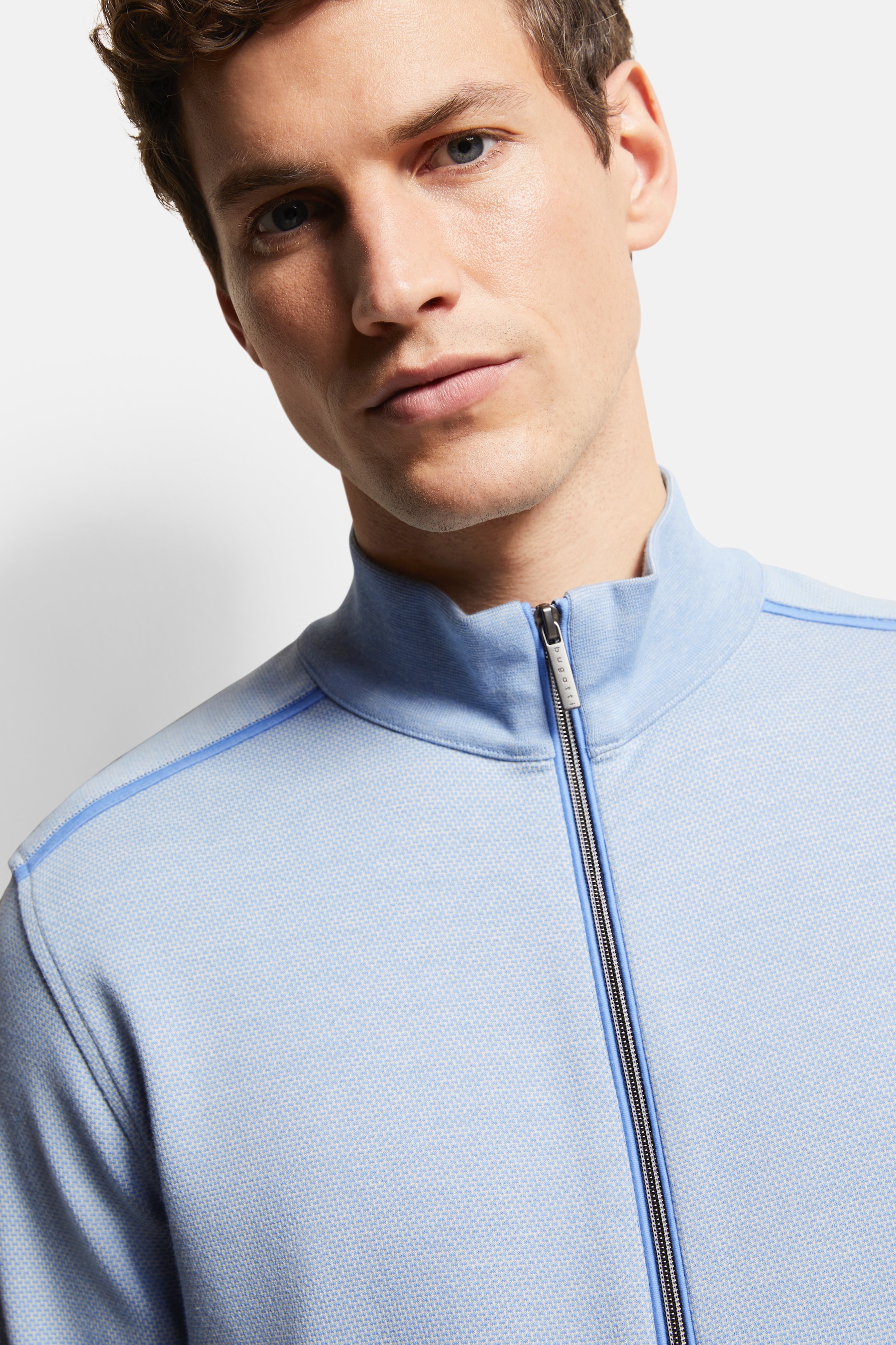 bugatti Sweatshirt, mit Collegekragen