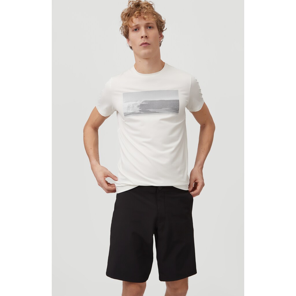 Herrenmode Shirts O'Neill T-Shirt »Framed Hybrid« weiß Herrenmode Shirts O'Neill T-Shirt »Framed Hybrid« weiß