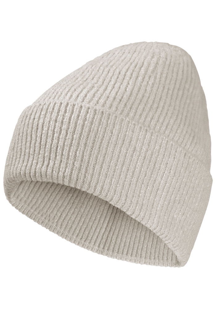 Jack Wolfskin Beanie »FUZZY BEANIE« Strickmütze, superweich, urbaner Look