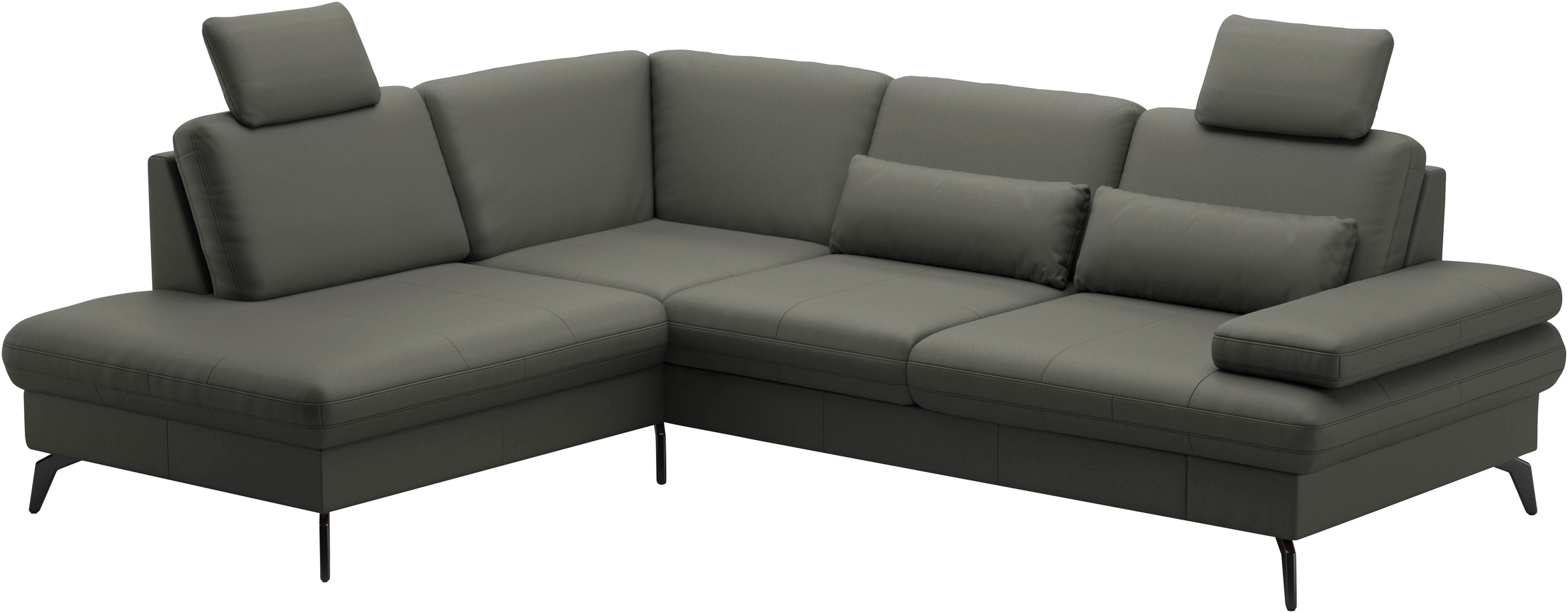 sit&more Ecksofa »Morris L-Form, inkl. Sitztiefenverstellung«, wahlweise mit Armteilverstellung, Bettfunktion & Bettkasten