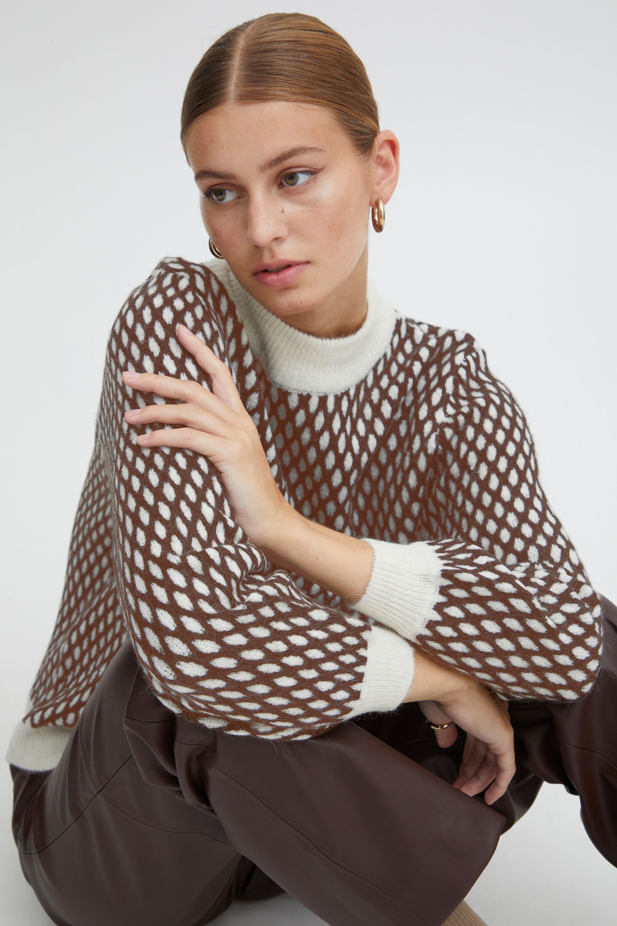 Ichi Strickfleece-Pullover »Strickpullover IHKamara«