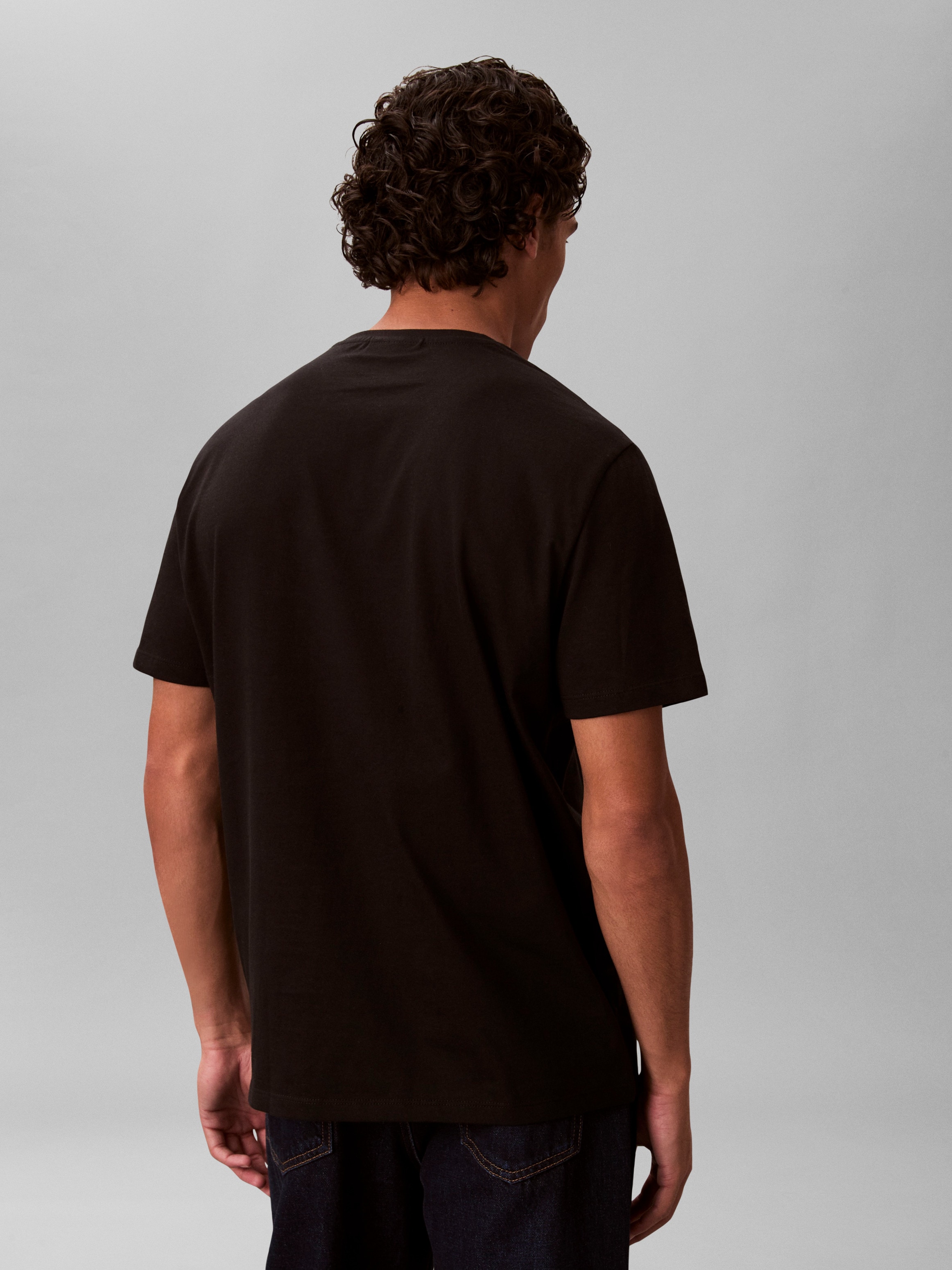 Calvin Klein Jeans T-Shirt »SS CLASSIC MONOGRAM TEE 2PK« 2 Stk. Mit Rundhalsausschnitt, regular fit