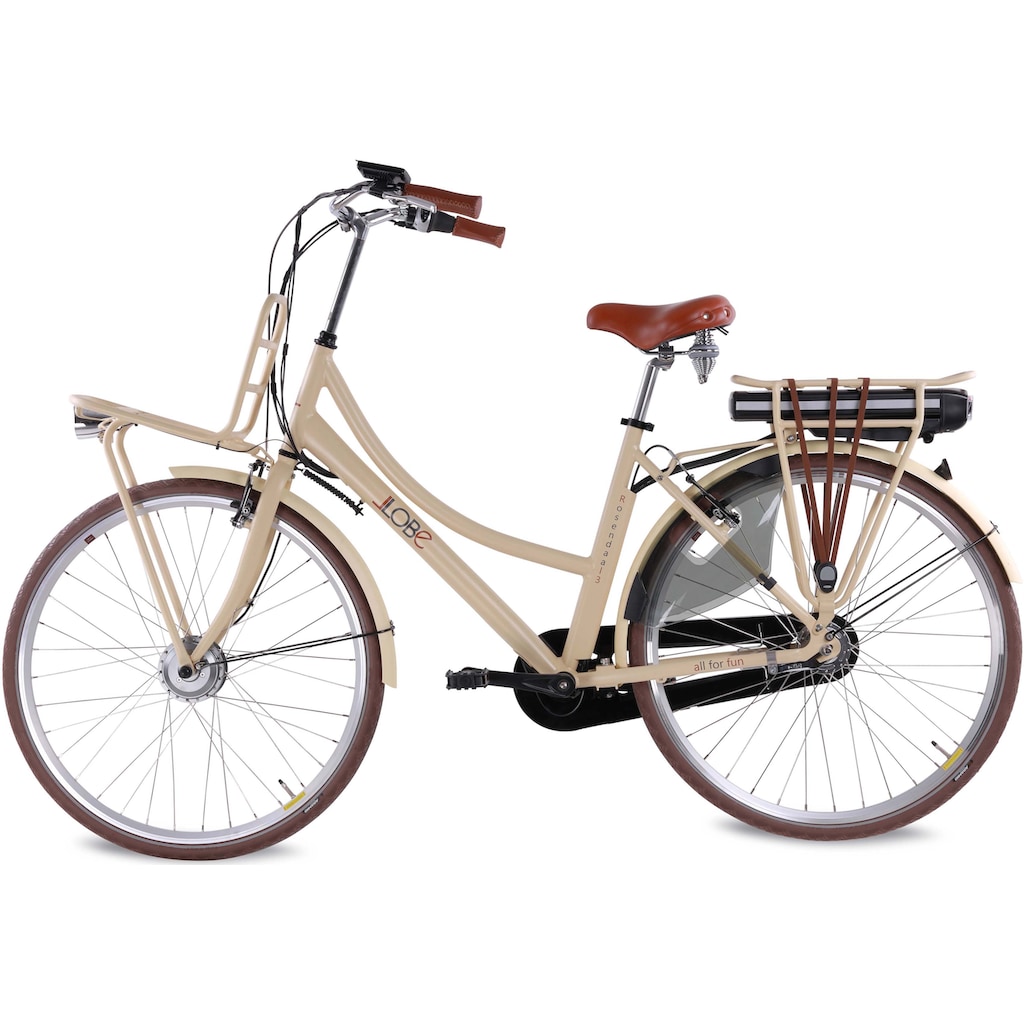 LLobe E-Bike »Rosendaal 3 Lady, 13Ah«, 7 Gang, Shimano, Frontmotor 250 W