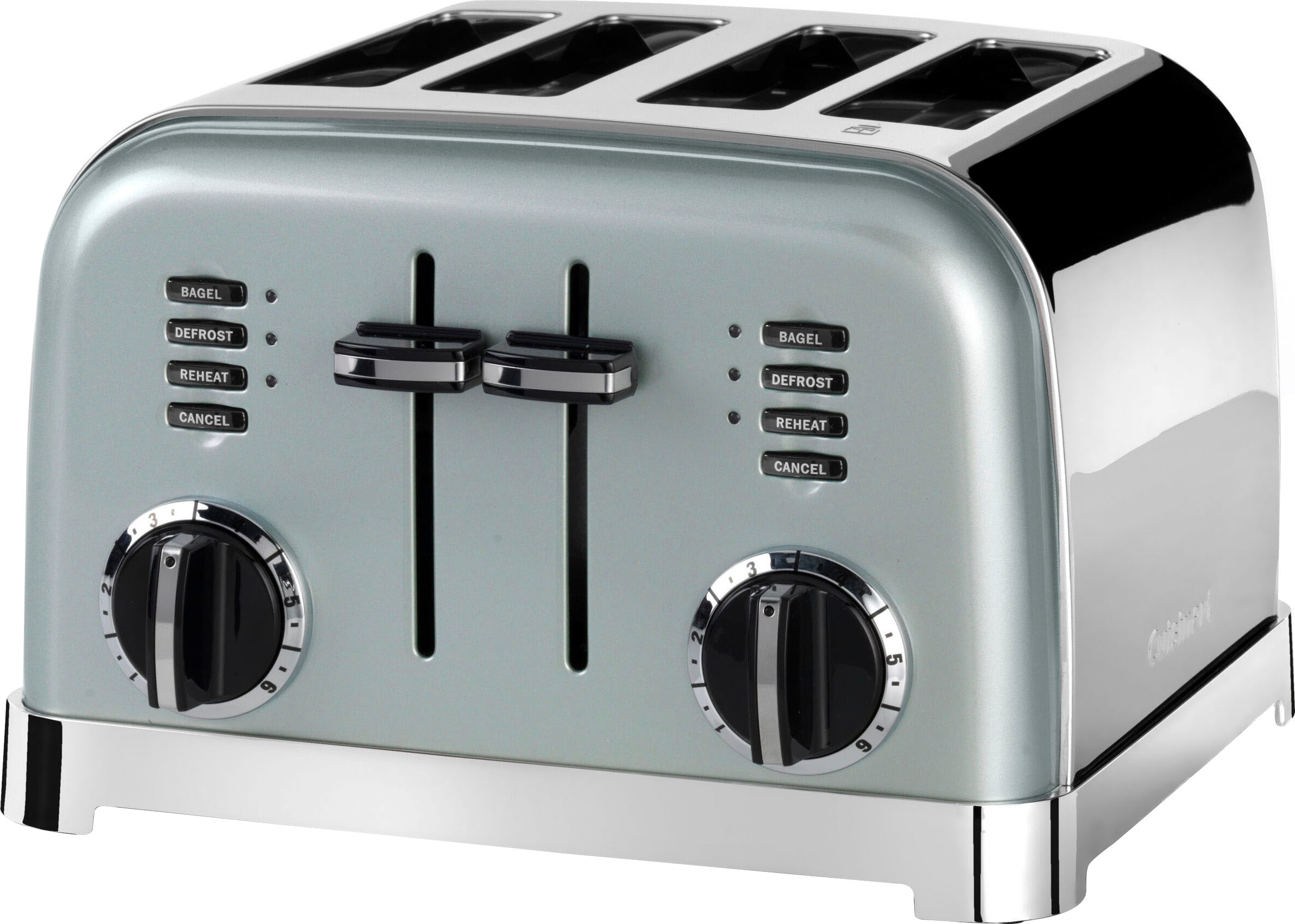 Cuisinart Toaster "CPT180GE", für 4 Scheiben, 1800 W, extra breite Toastschlitze, Retro Design