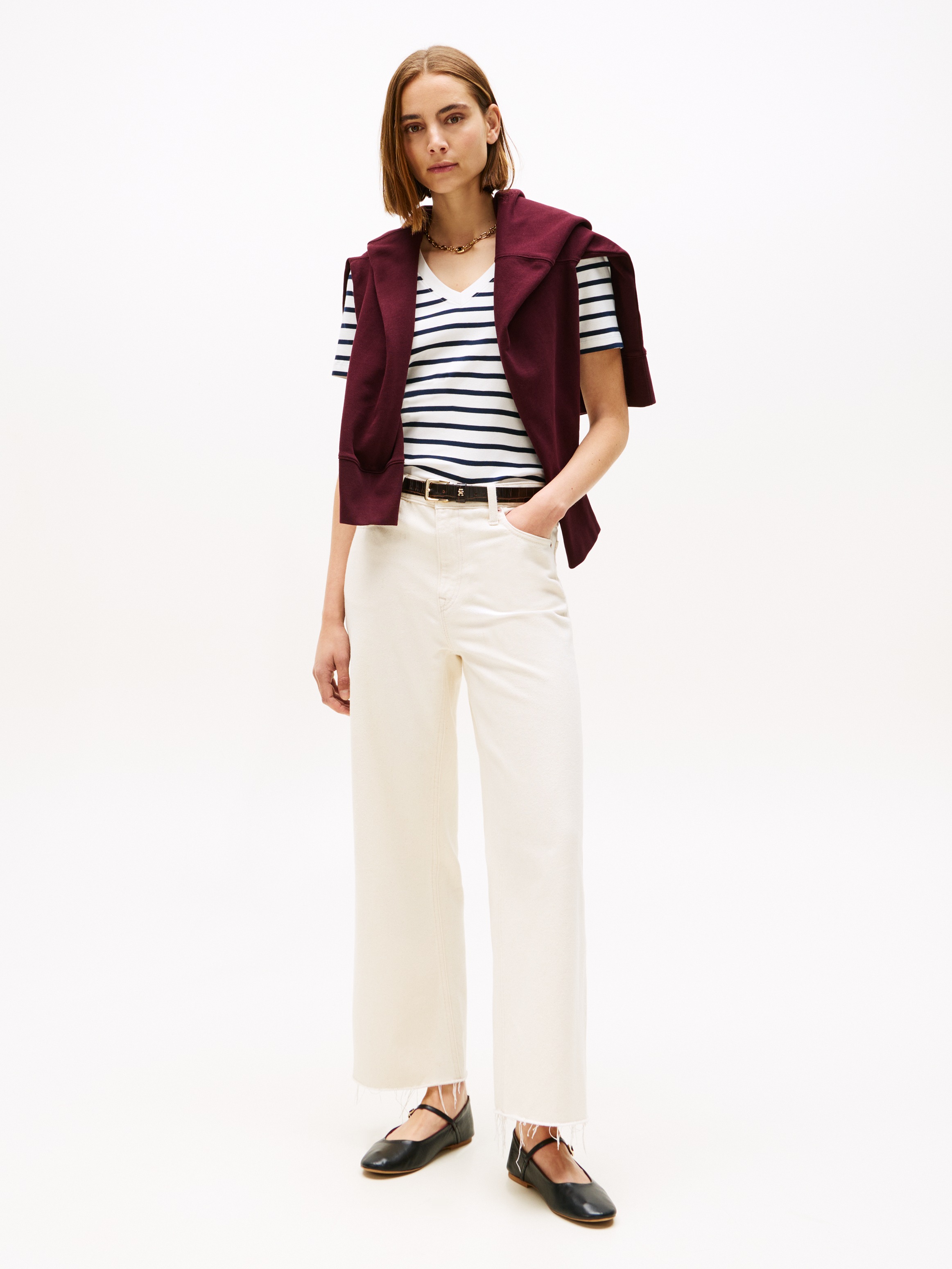 T-shirt Tommy Hilfiger SLIM CODY V-NK SS Blanc EU S,EU M,EU L,EU XS femmes 3