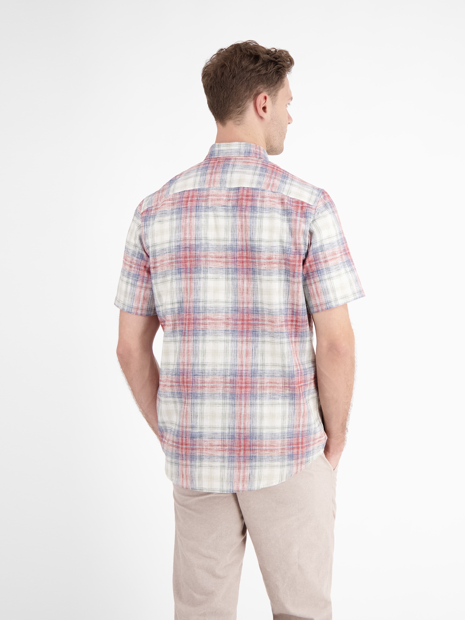 Thumbnail - LERROS Kurzarmhemd "Karohemd aus sommerlichem Strukturgewebe"