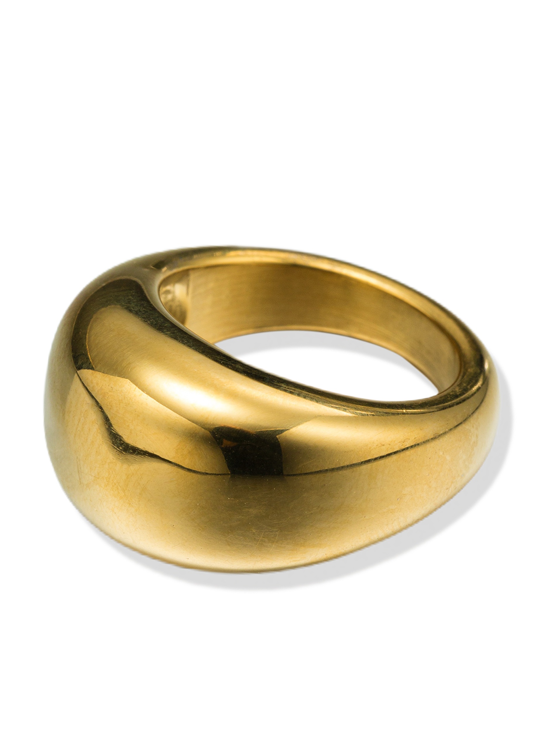 Fingerring "Schmuck Geschenk Edelstahl Damenring Ring" Gr. 56, gelbgoldfarben, ANISTON JEWELRY & WATCHES, Fingerringe, Damen, 56, Edelstahl, 5mm, Fingerring, Made in Germany