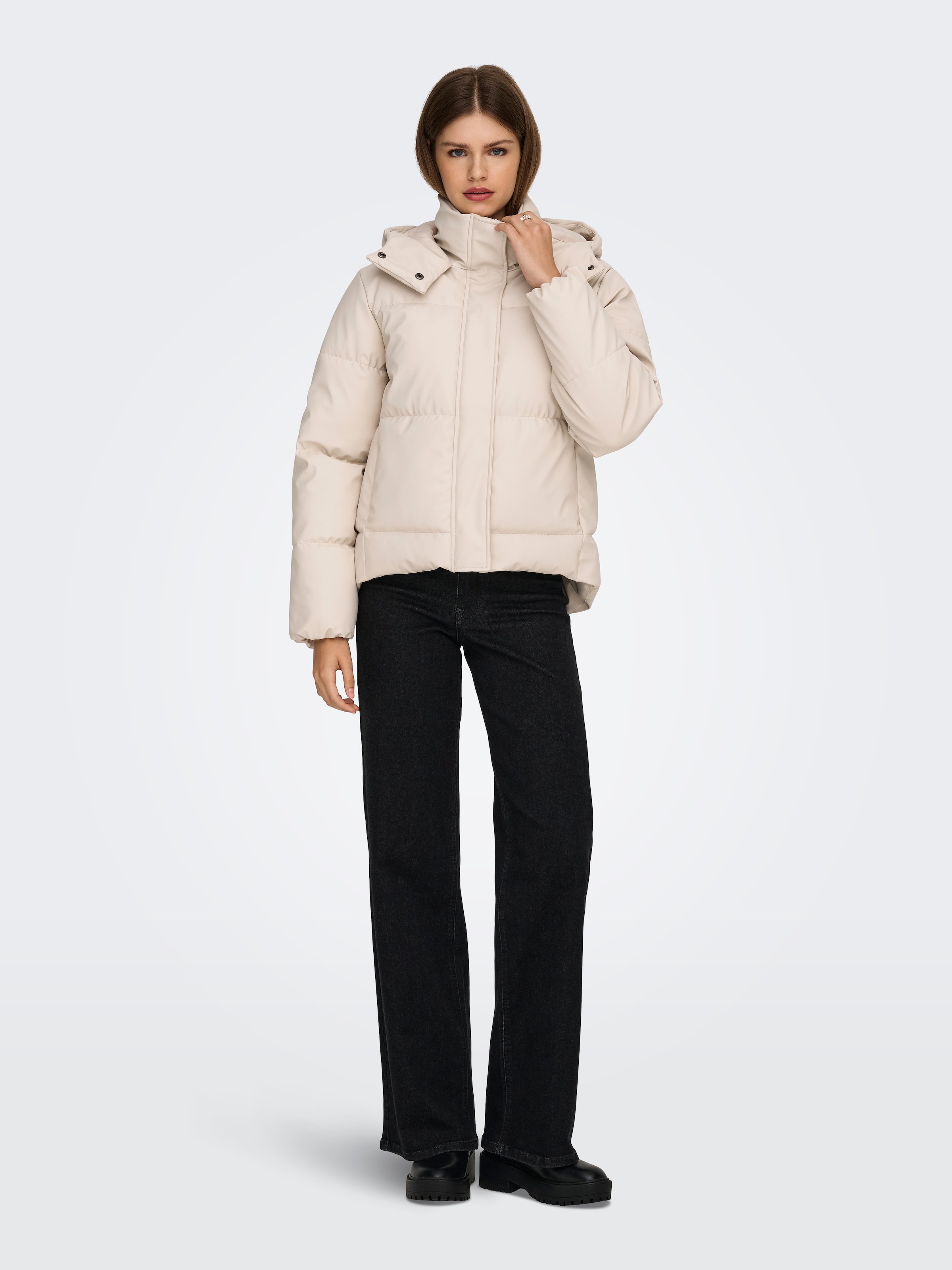 ONLY Steppjacke »ONLAGNES COATED PUFFER JACKET OTW« mit Kapuze