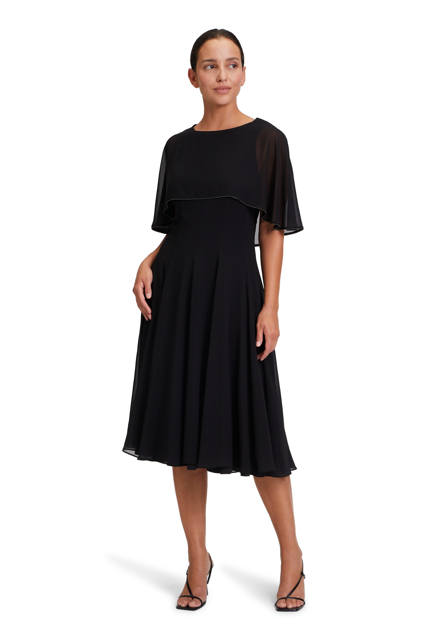 Vera Mont Chiffonkleid "Vera Mont Damen Chiffonkleid kurzarm", Material günstig online kaufen