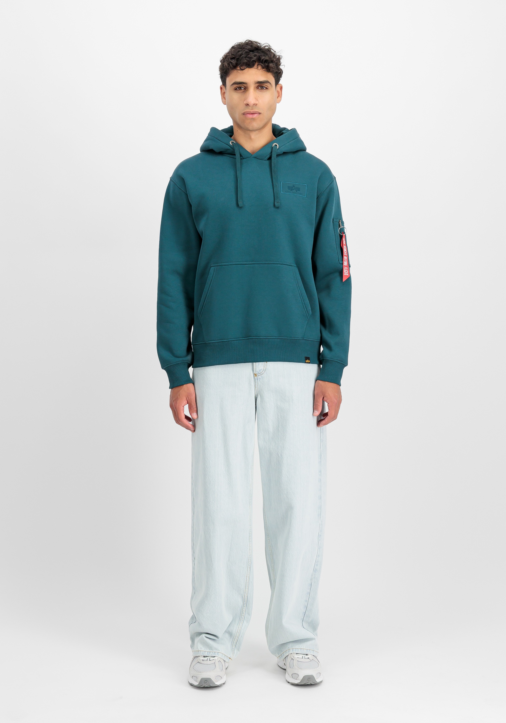 Alpha Industries Back Print Hoodie Deep Petrol 2XL 2