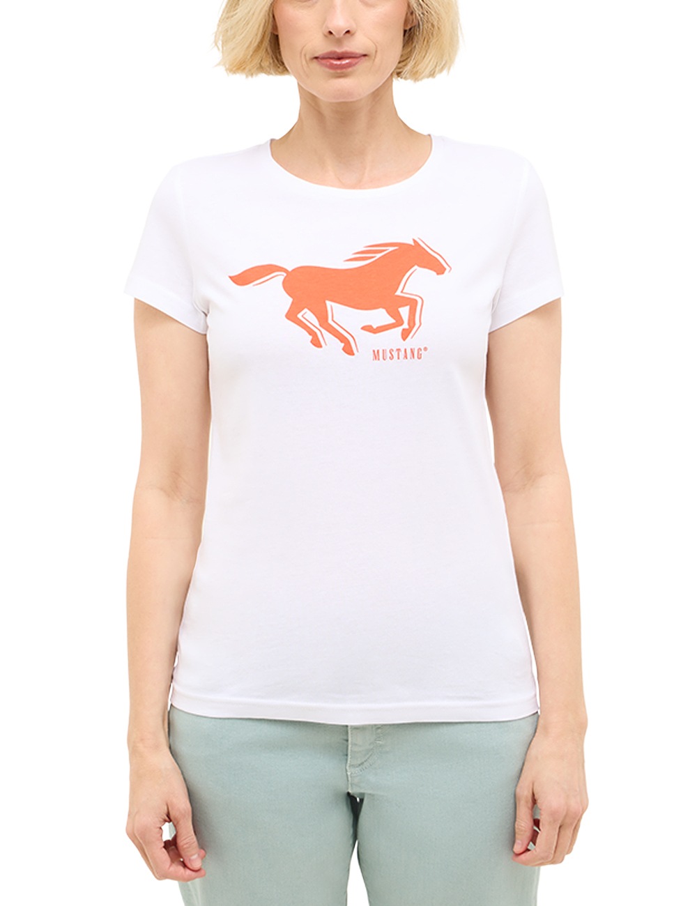MUSTANG Kurzarmshirt »Damen Style Loa«