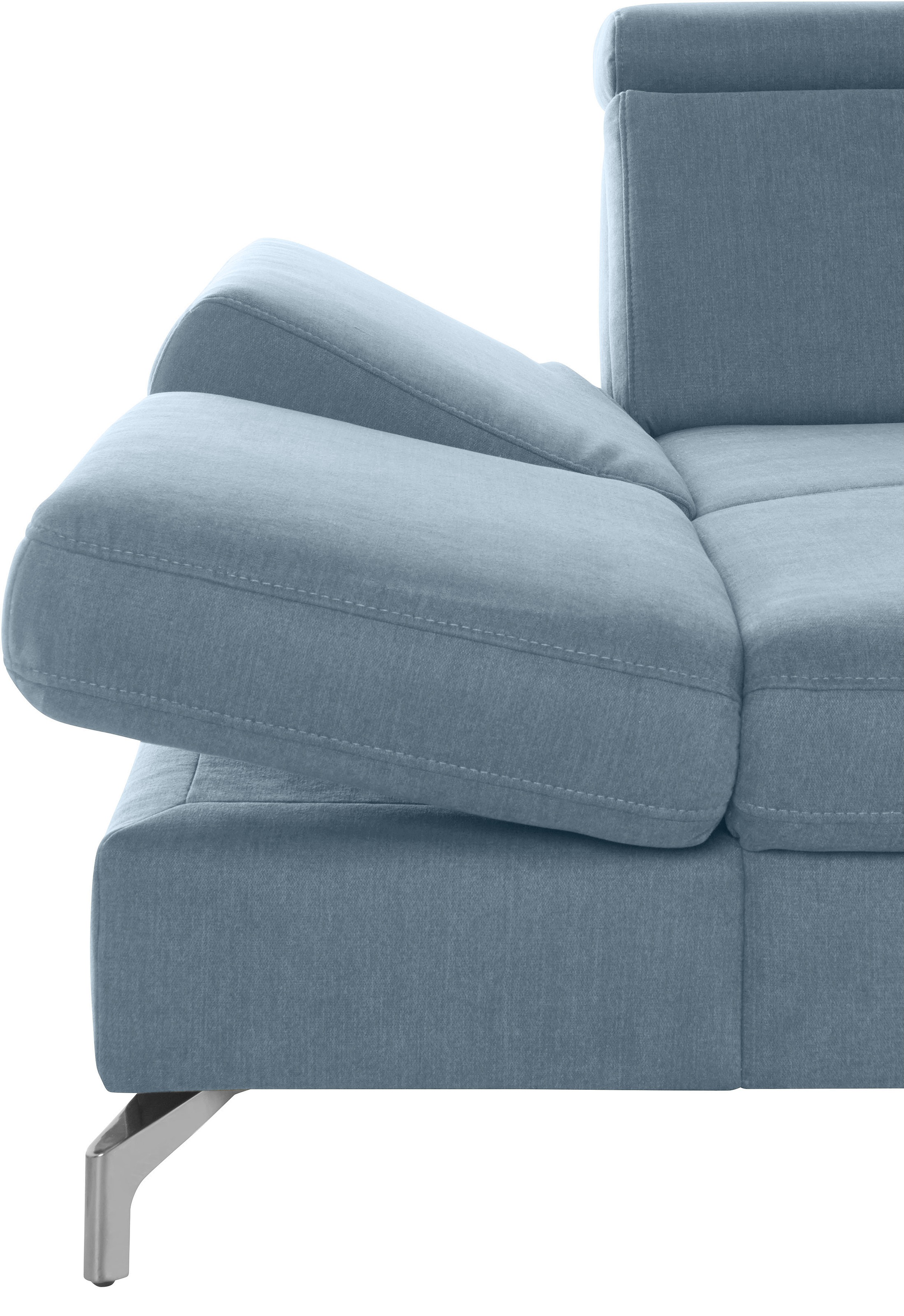 sit&more Wohnlandschaft »Brisbane U-Form«, Fußhöhe 12 cm, inklusive Sitztiefen-, Armteil- und Kopfteilverstellung