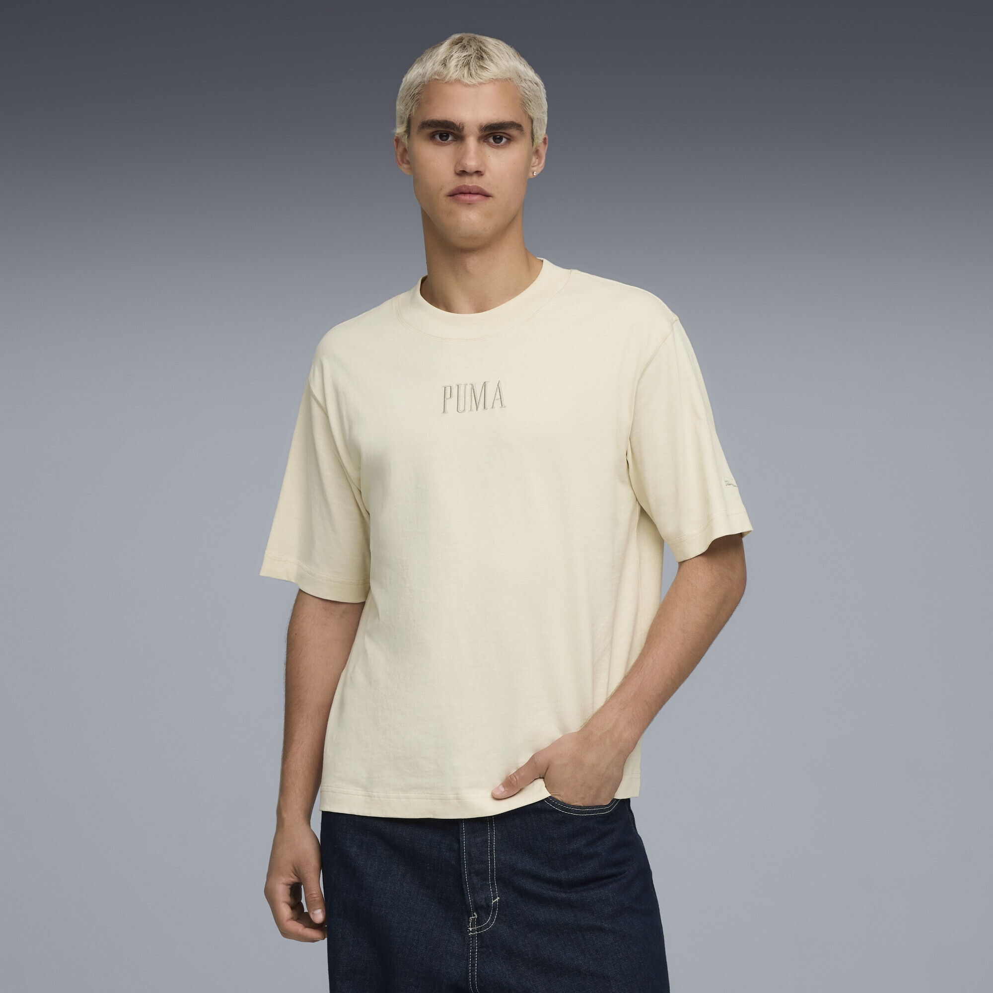 PUMA T-Shirt »Premium Essentials Boxy Graphic T-Shirt Erwachsene«