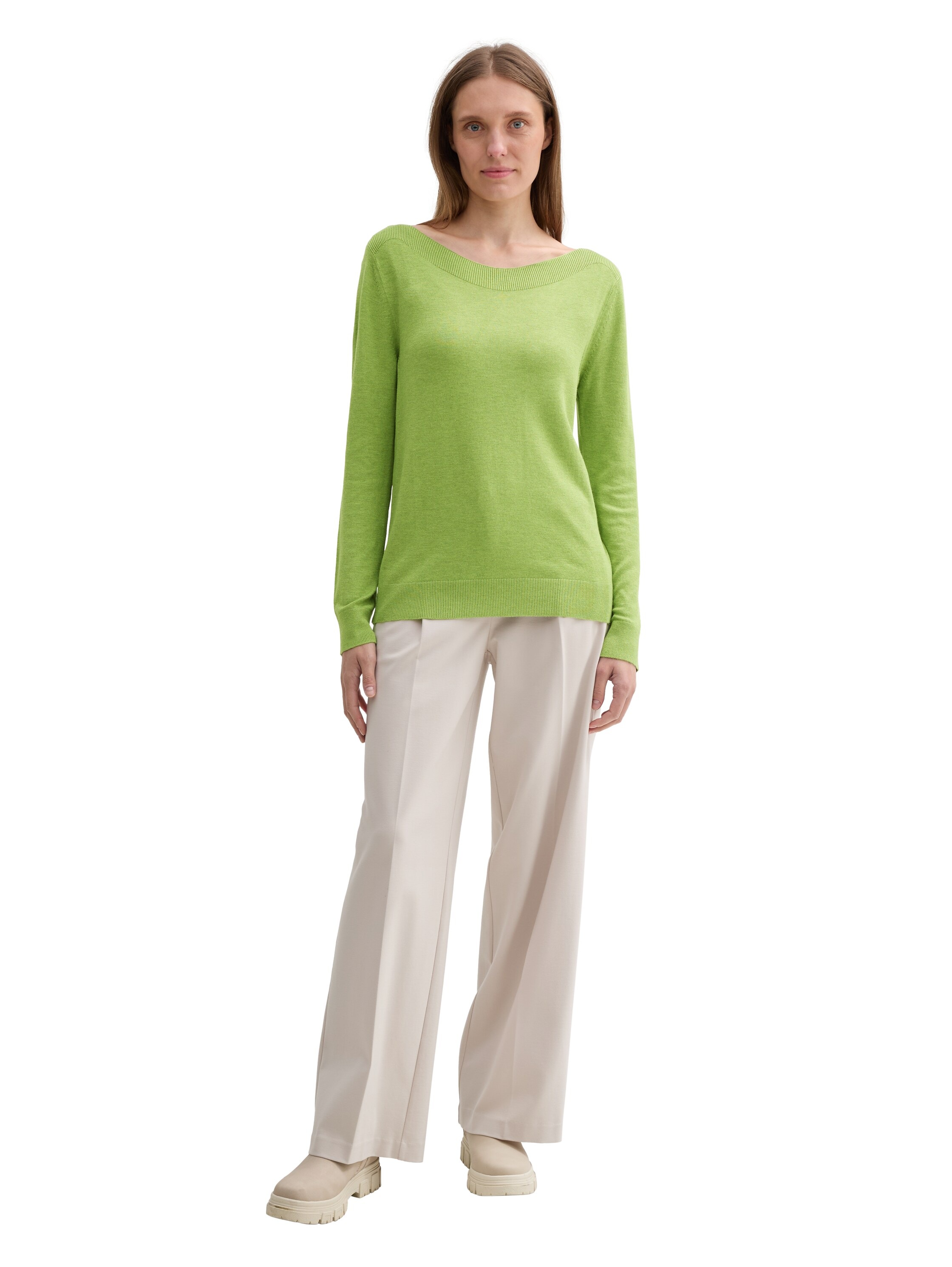 TOM TAILOR Longpullover, mit Rippbündchen