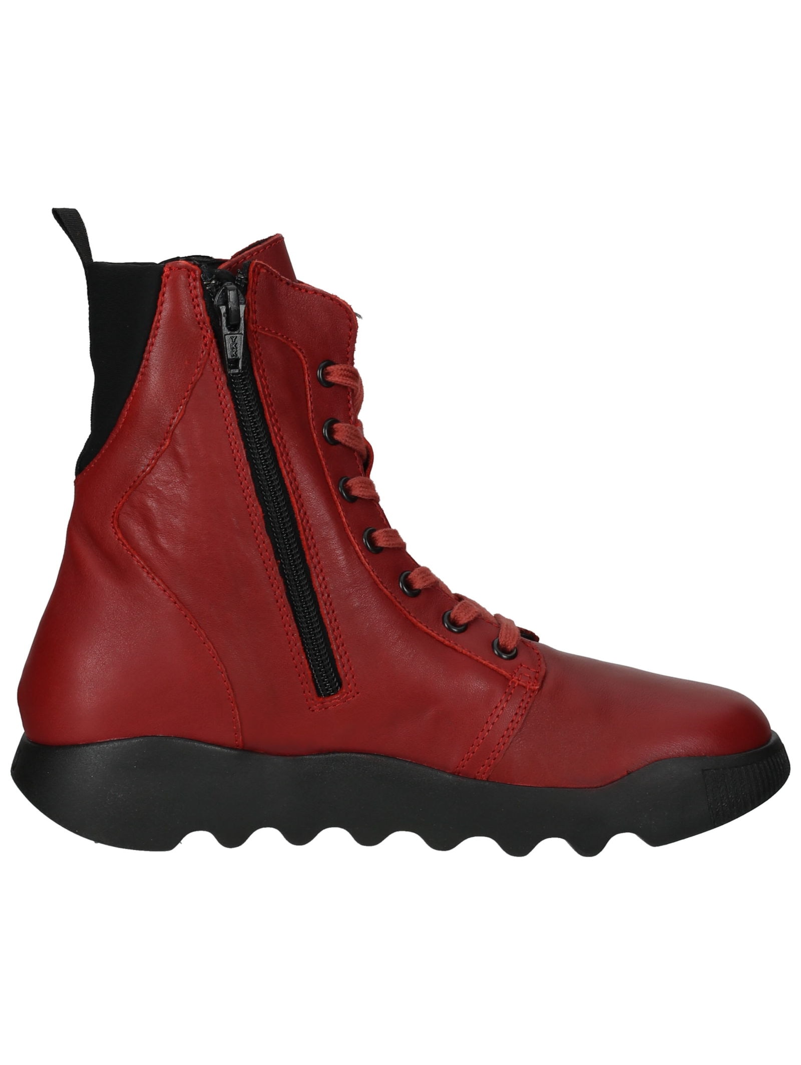 softinos Schnürstiefelette »softinos Stiefelette Leder/Textil«