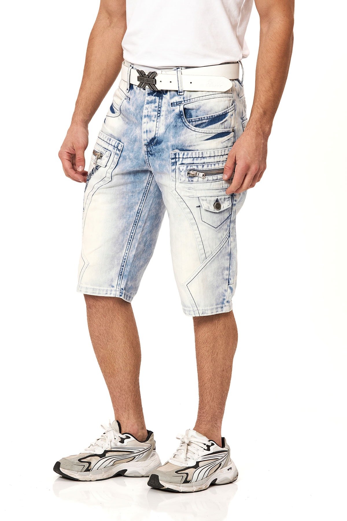 Cipo & Baxx CBX-Bermuda Jeans Light Blue 34 3
