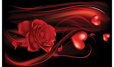 Consalnet Fototapete »Abstrakt Rose Herz«, Motiv kaufen