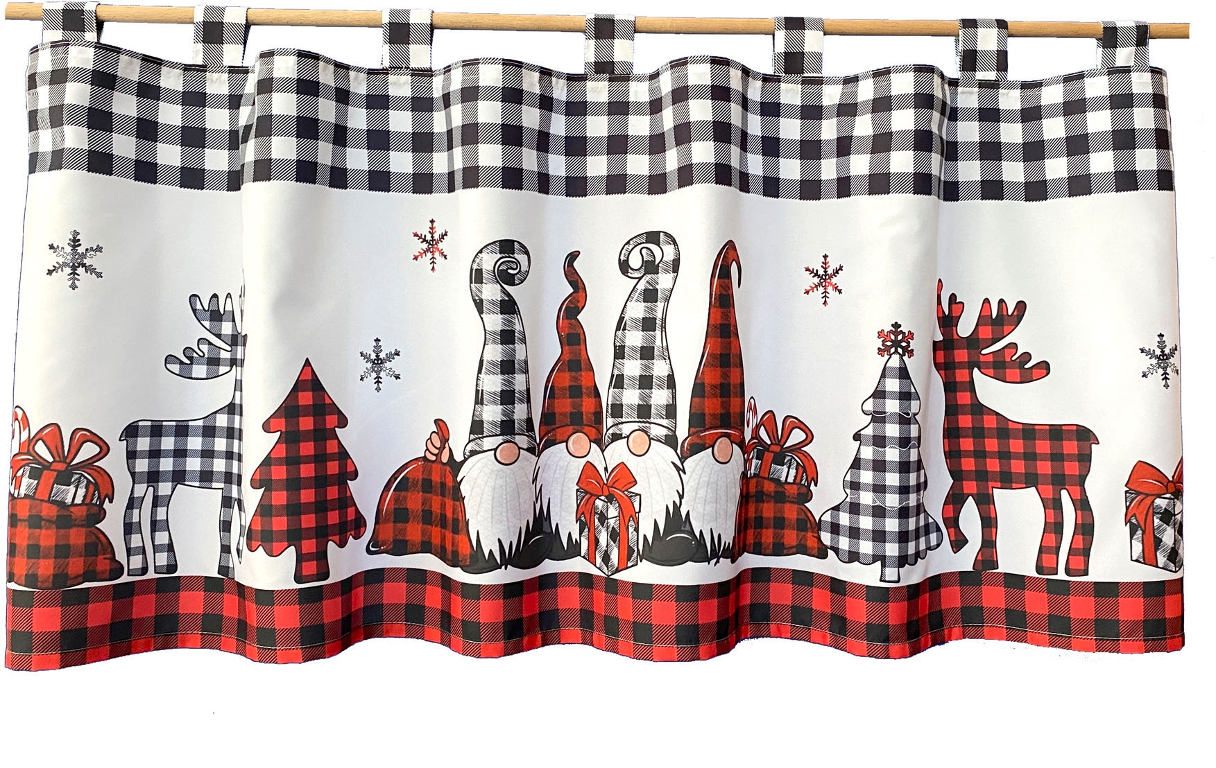 Weckbrodt "Wichtel + Hirsch" Schlaufen 1 tlg. Bistro, Microsatin, Weihnacht günstig online kaufen