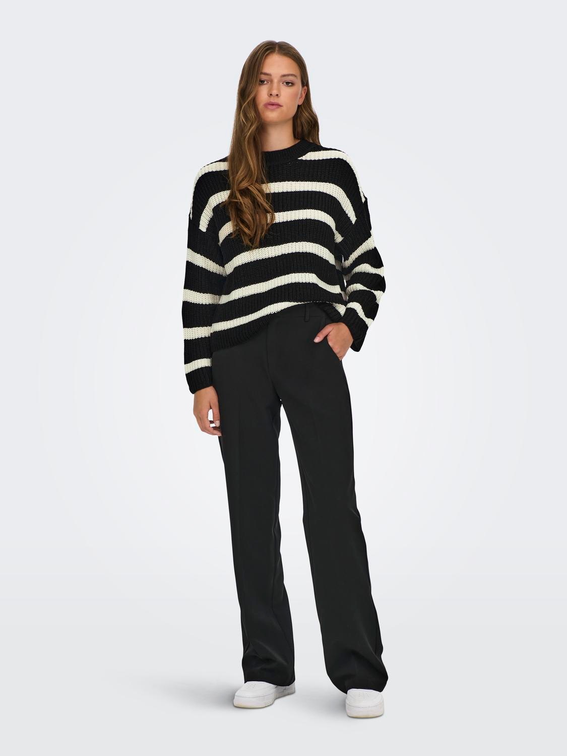 JDY Strickpullover »JDYJUSTY L/S STRIPE PULLOVER KNT NOOS«