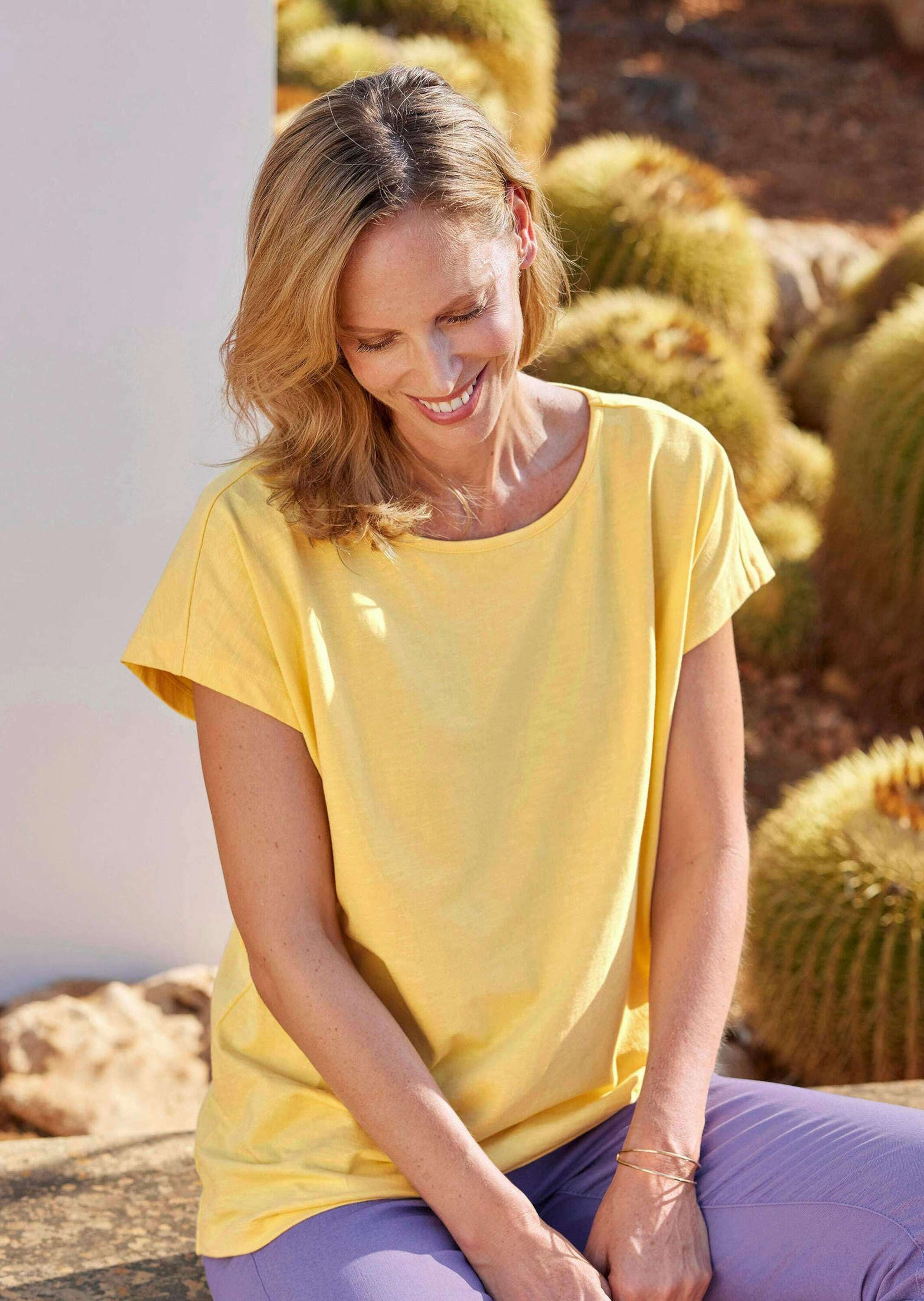 Thumbnail - GOLDNER Kurzarmshirt "Kurzgröße Shirt" verläöngertes Rückenteil