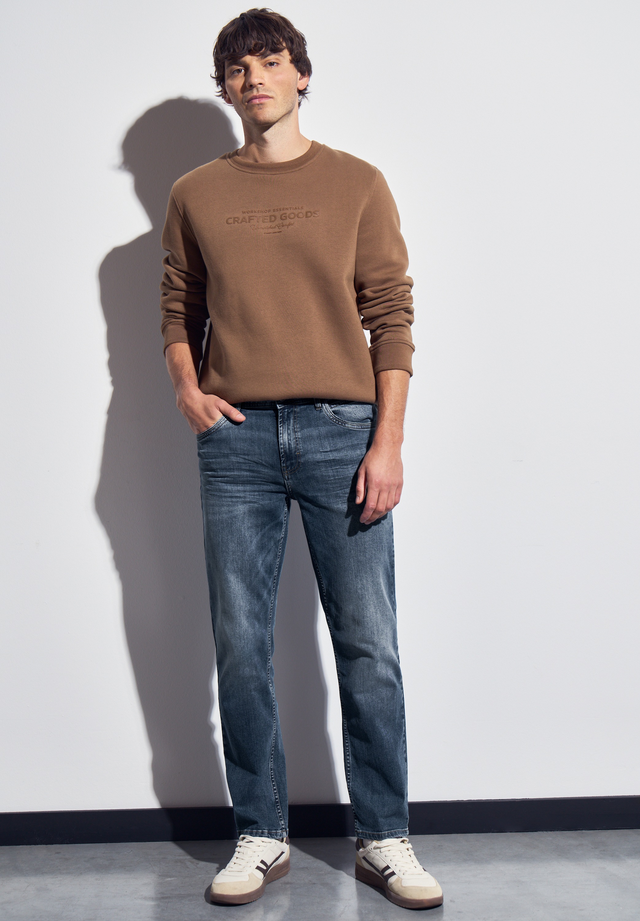 STREET ONE MEN Regular-fit-Jeans, aus Baumwolle mit Stretchanteil