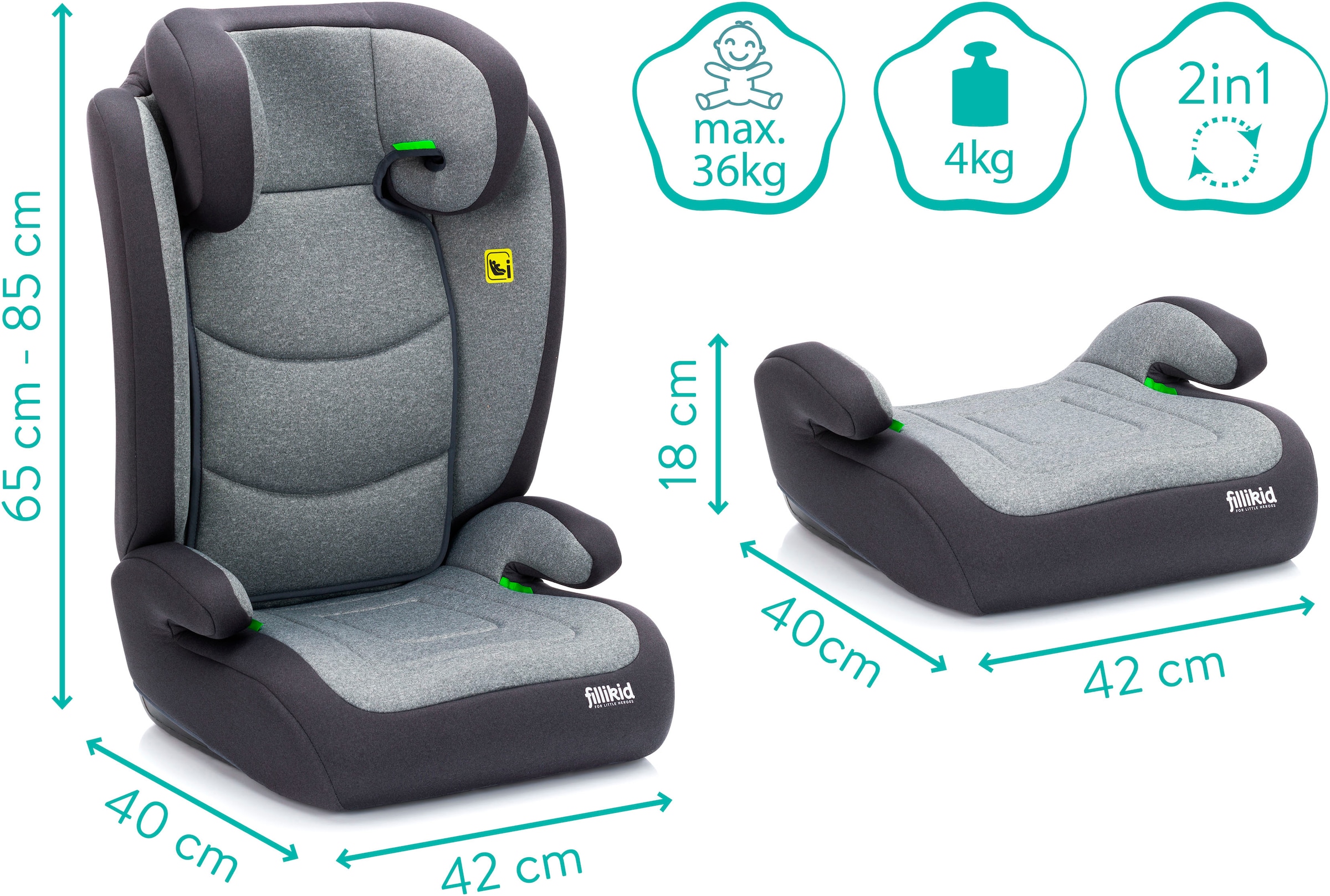 Fillikid Autokindersitz »Lea«