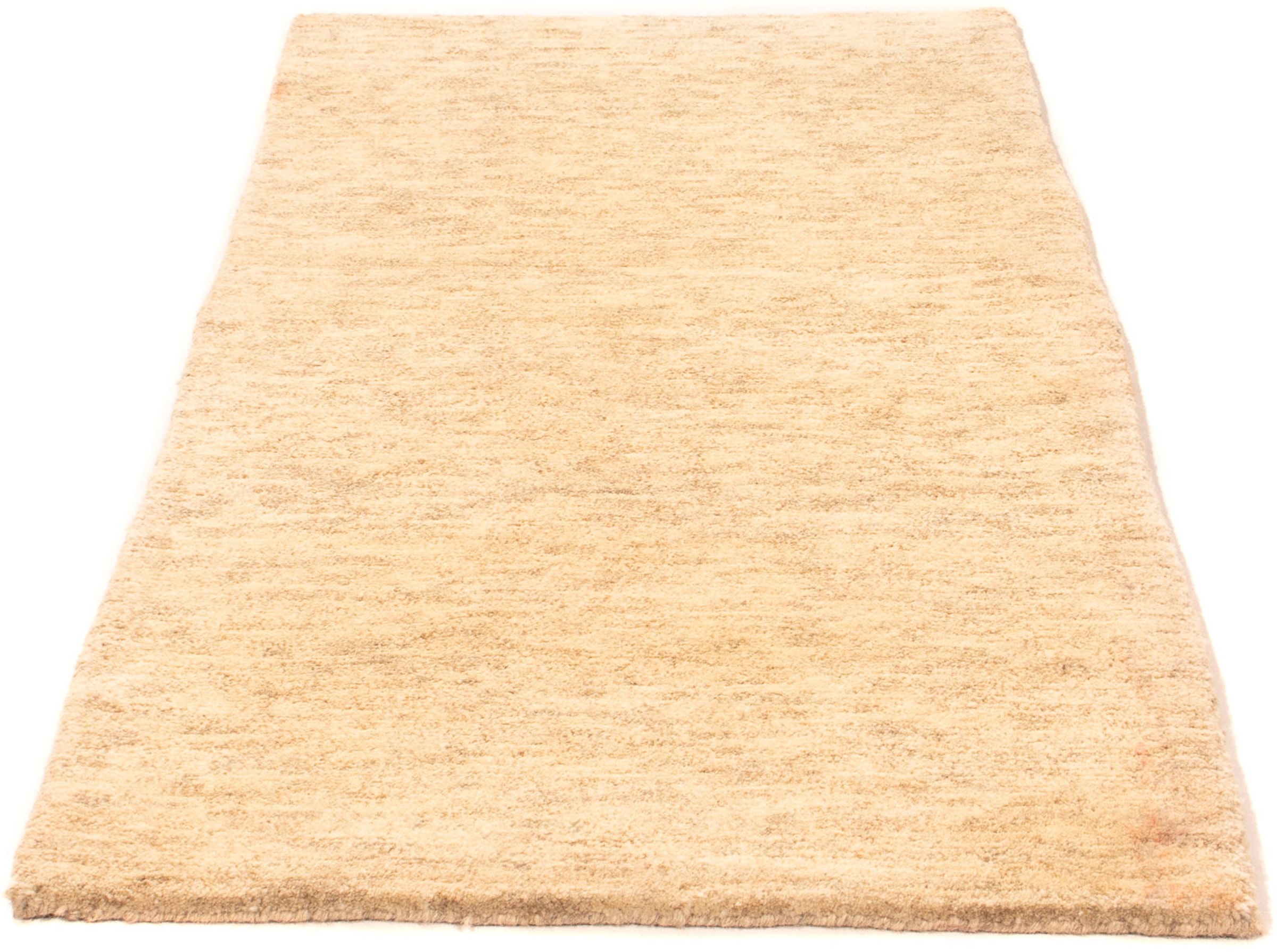 Wollteppich »Nepal - 140 x 70 cm - beige«, rechteckig, Wohnzimmer, Handgeknüpft,...