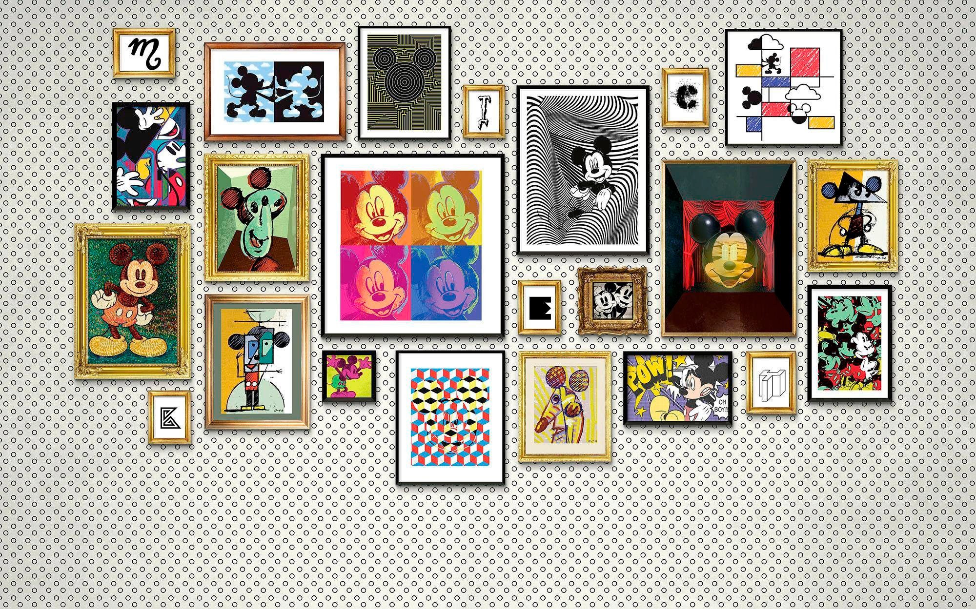 Vliestapete »Mickey Art Collection«, 400x250 cm (Breite x Höhe), Vliestapete, 100 cm...