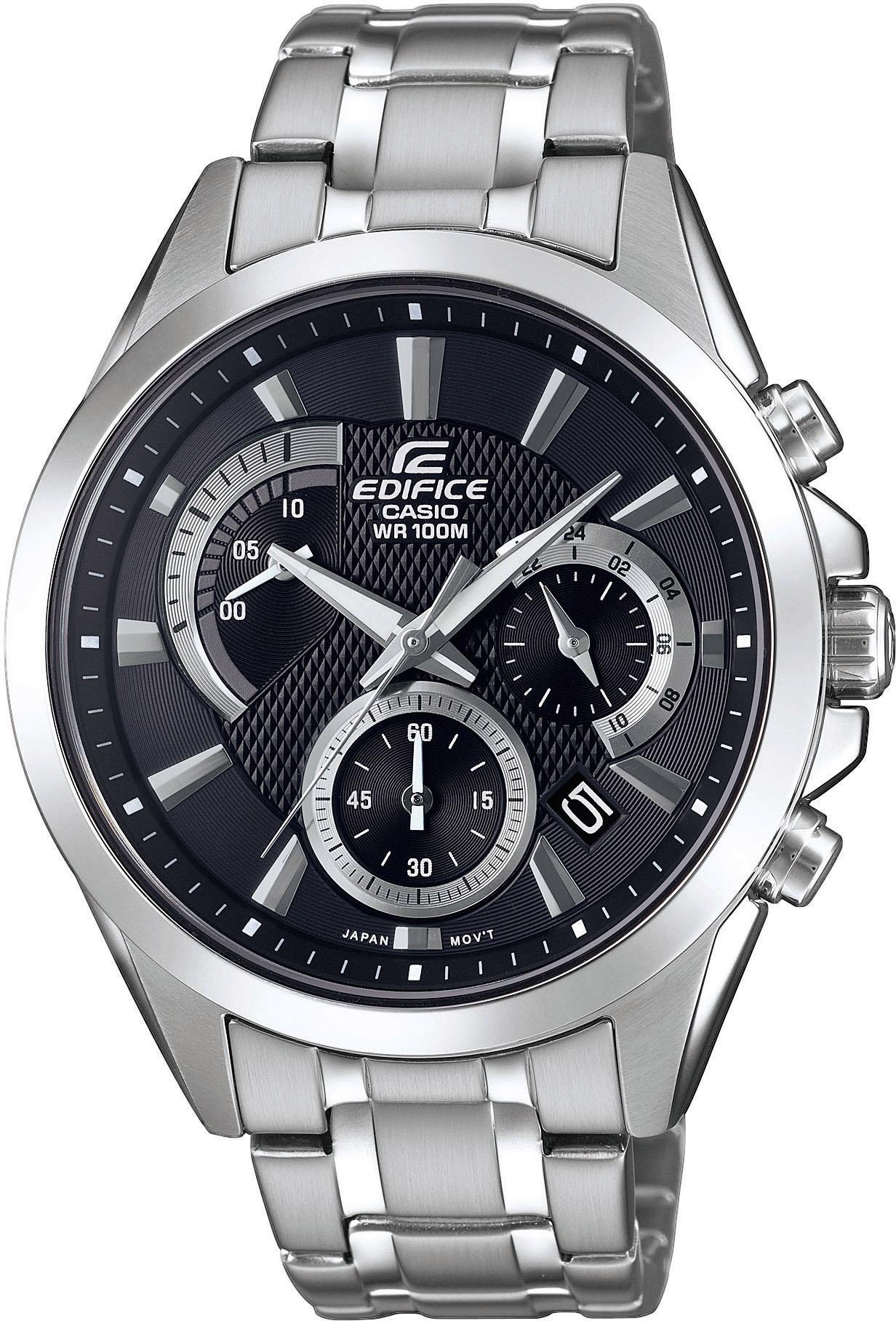 CASIO EDIFICE Chronograph »EFV-580D-1AVUEF«, Quarzuhr, Armbanduhr, Herrenuhr, Stoppfunktion, bis 10 bar wasserdicht