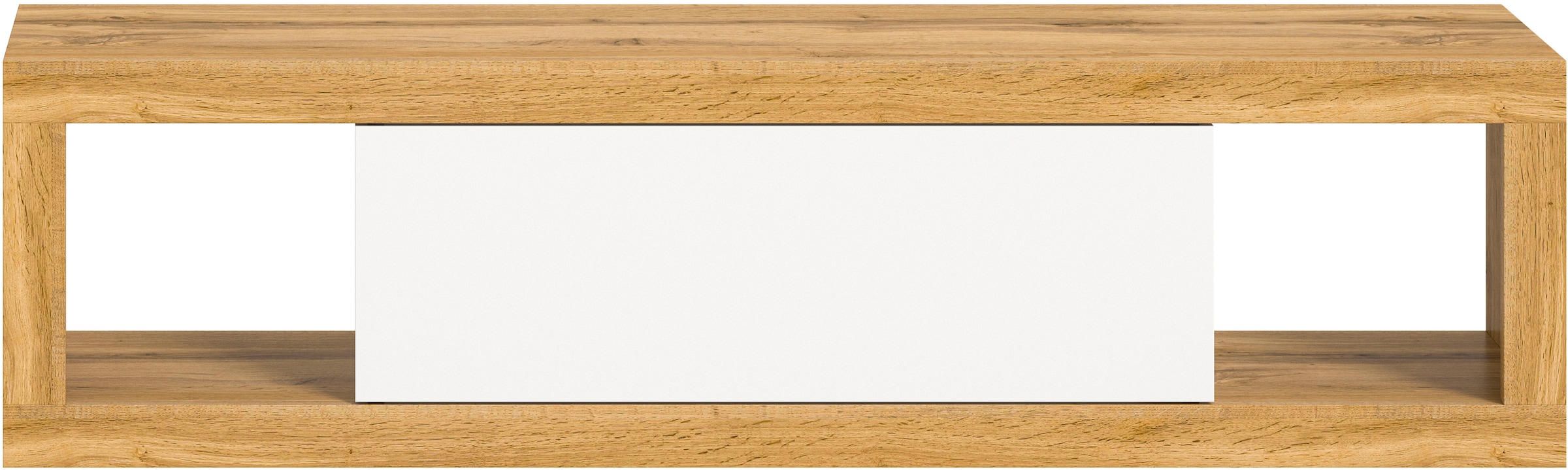 INOSIGN Lowboard »Trinity, Breite 150 cm, stehend und hängend, 1 Klappe,«, 2 offene Fächer, grifflose Fronten, TV-Möbel, TV Schrank, Hängeschrank