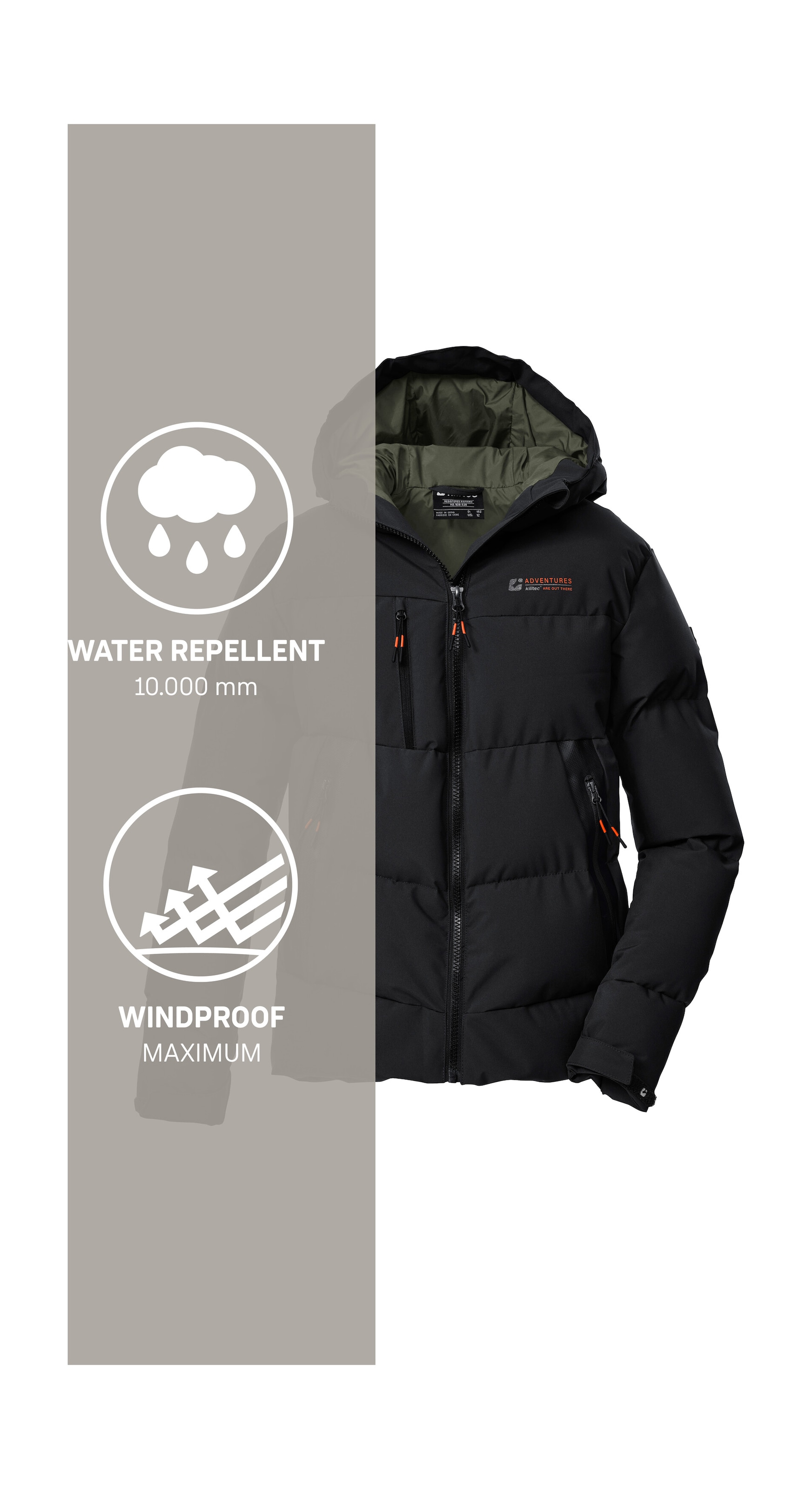 Killtec Steppjacke »KOW 239 BYS QLTD JCKT«, Winddichte, wasserabweisende Kinderjacke mit verstellbaren Bündchen